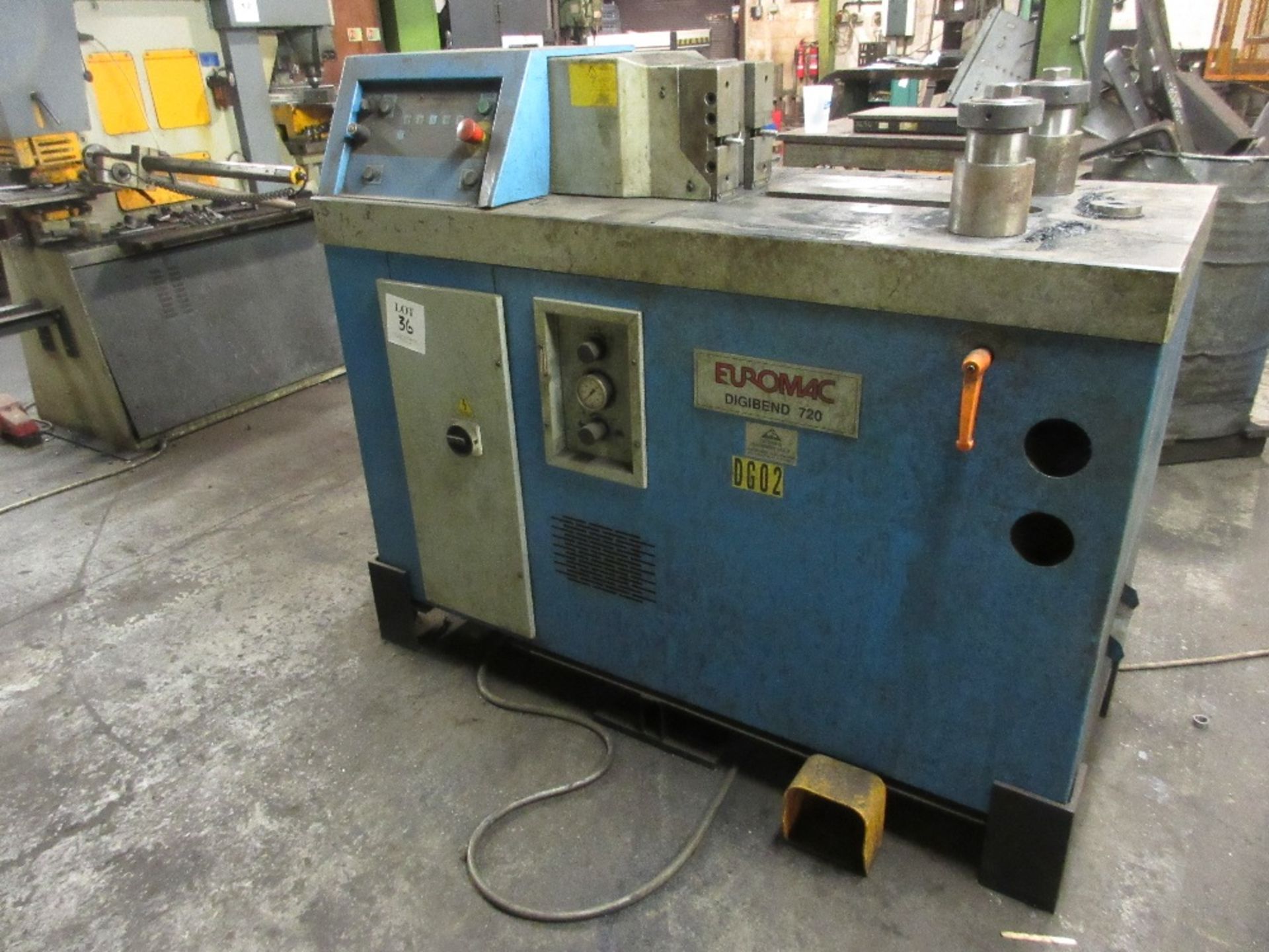 Euromac Digibend720 CNC bending machine. Serial No. 3730203. Year 2003. A Risk Assessment and Method
