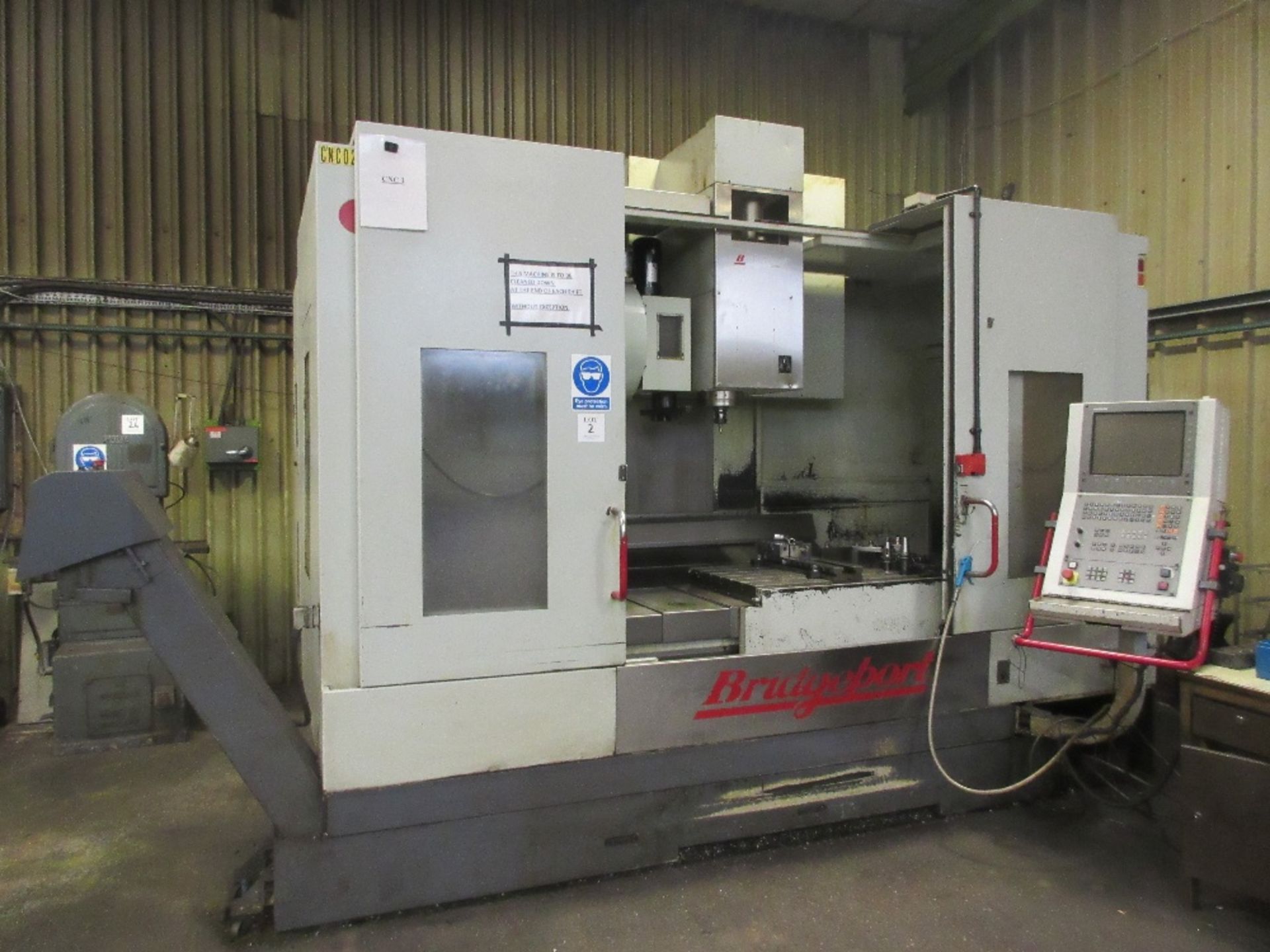 Bridgeport VMC 1500 XP3 CNC vertical machining centre. Serial No. 200L022. Year 2004 complete with