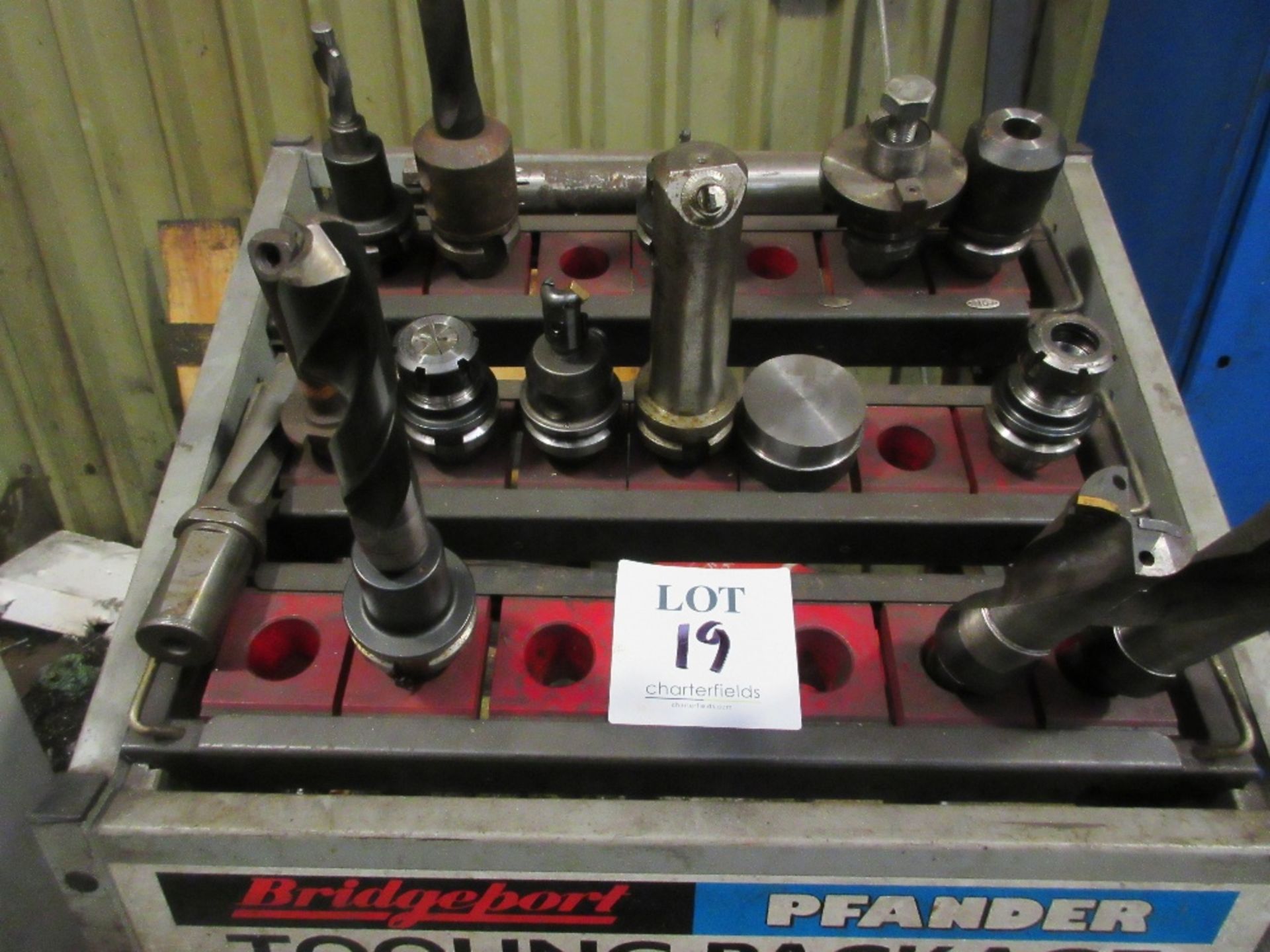 Bridgeport Pfander tooling package on stand