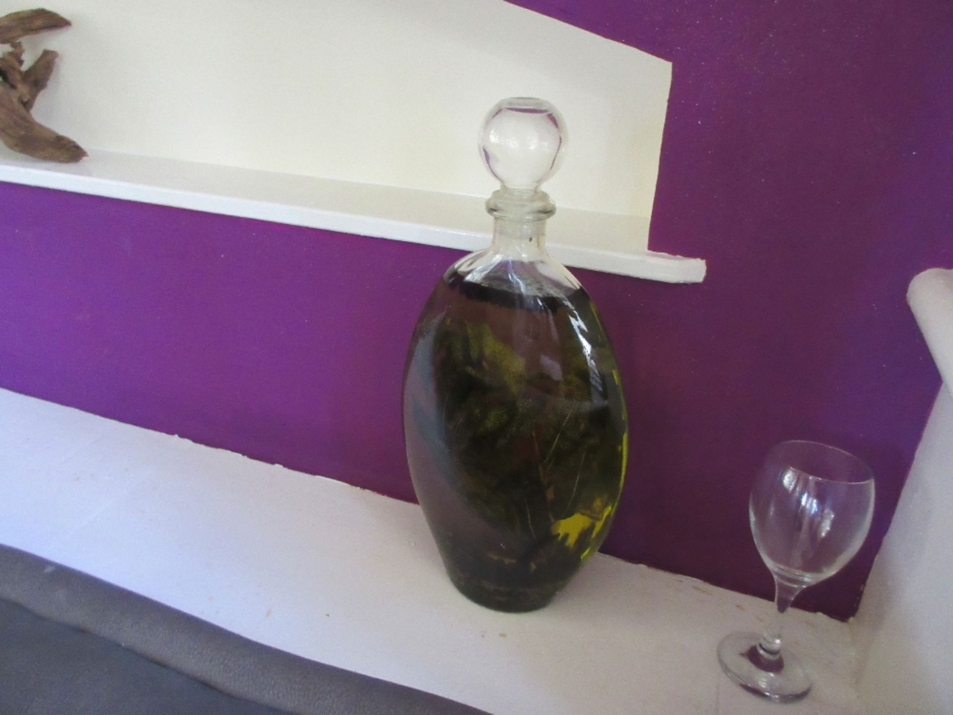 3 - olive oil glass bottle displays - Image 3 of 3