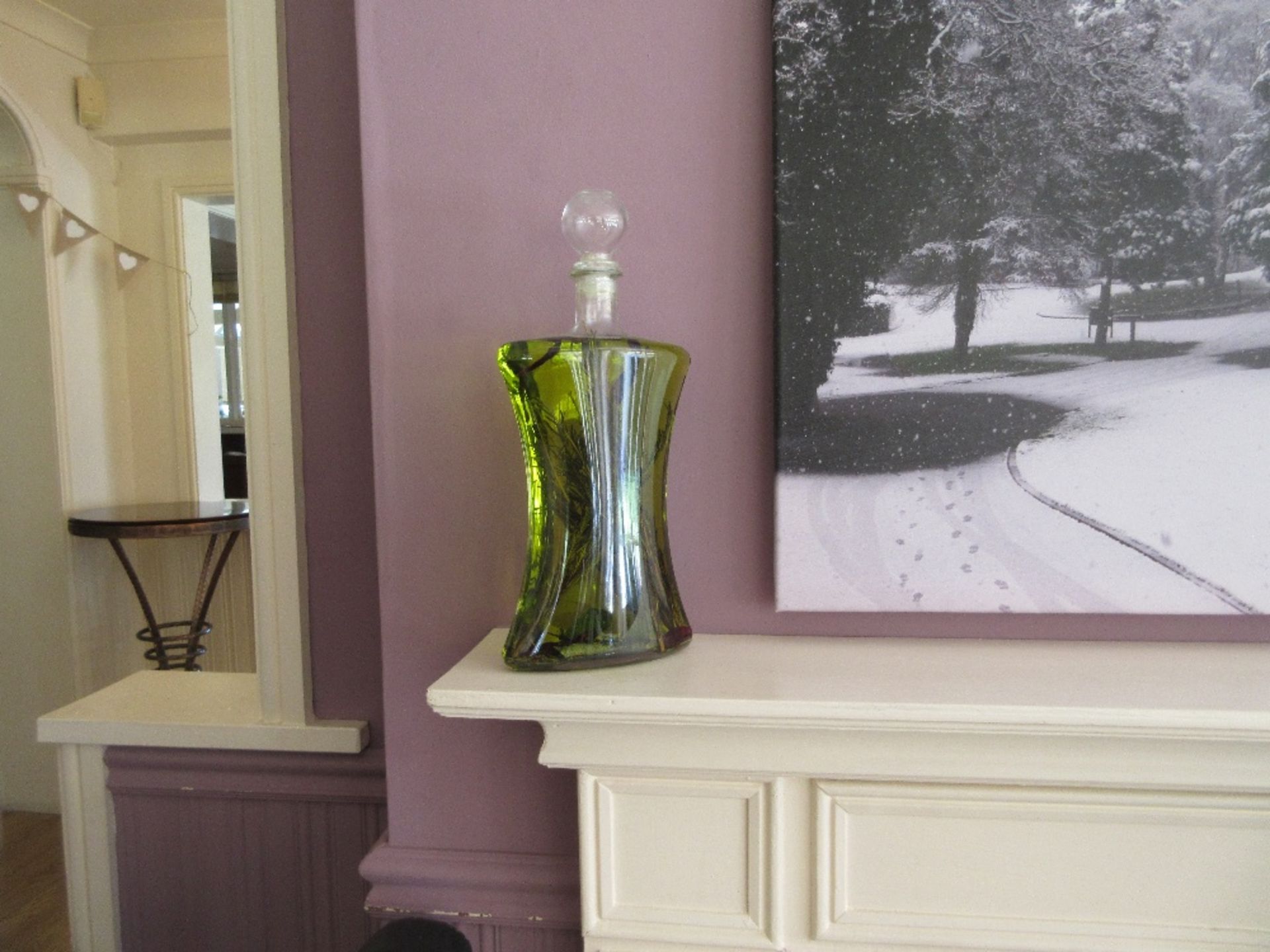 3 - olive oil glass bottle displays