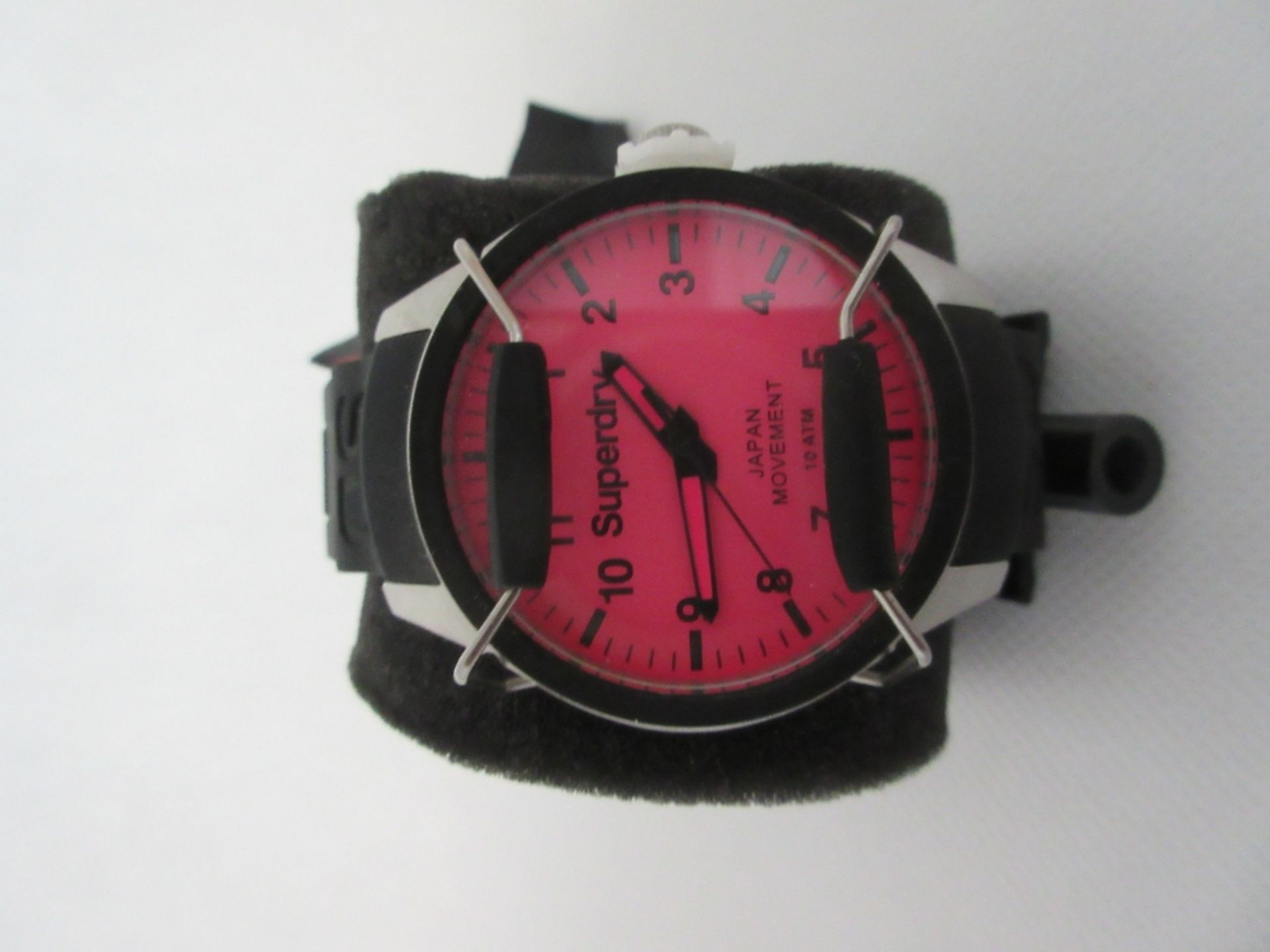 SUPERDRY FEMALE WATCH, MODEL SYL126P, CASE DIAMETER 39MM, RUBBER STRAP, BOXED, RRP £ 59.99 - Image 2 of 4