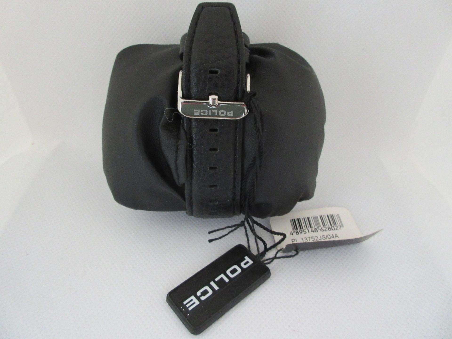 POLICE MALE WATCH, MODEL 13752JS/04A, CASE DIAMETER 46MM, LEATHER STRAP, BOXED, RRP £ 129 - Image 3 of 4