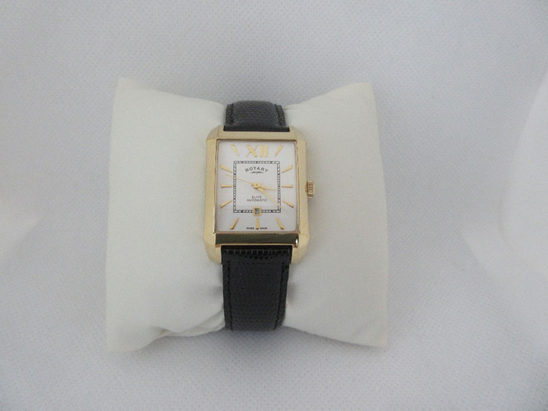 ROTARY MALE WATCH, MODEL GS02283/01S, CASE DIAMETER 28MM, LEATHER STRAP, BOXED - Image 2 of 4