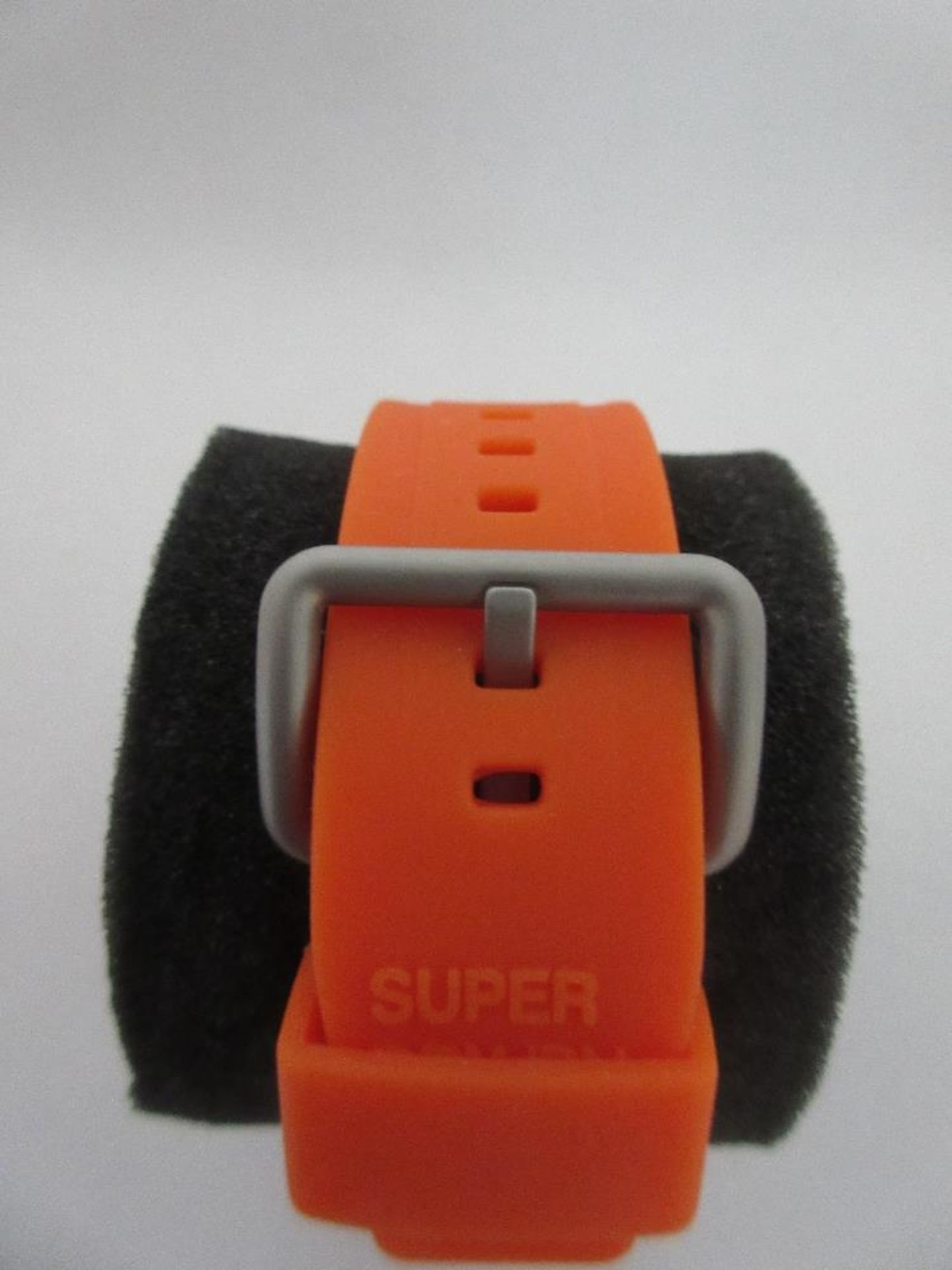 SUPERDRY MALE WATCH, MODEL SYG111O, CASE DIAMETER 45MM, RUBBER STRAP, BOXED, RRP £ 80 - Image 3 of 4