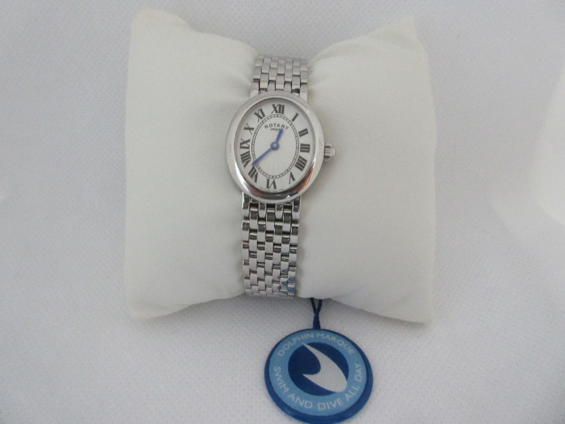 ROTARY FEMALE WATCH, MODEL LB02467/32, CASE DIAMETER 23MM, STAINLESS STEEL STRAP, BOXED, RRP £ 139 - Image 2 of 4