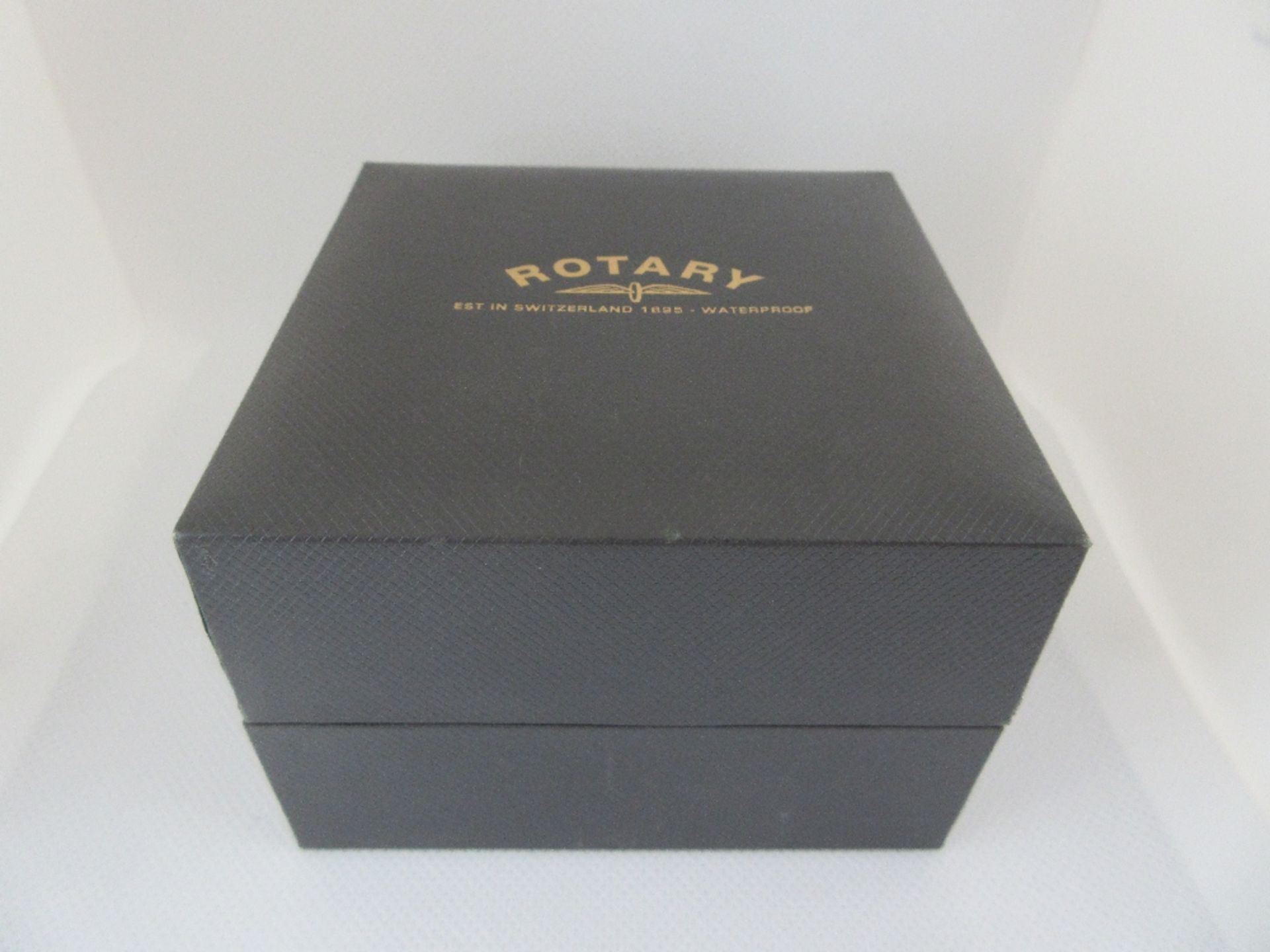 ROTARY MALE WATCH, MODEL GS02283/01S, CASE DIAMETER 28MM, LEATHER STRAP, BOXED - Image 4 of 4