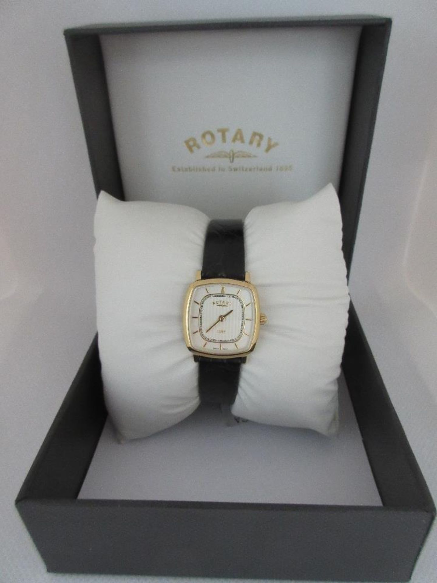 ROTARY FEMALE WATCH, MODEL LS08102/03, CASE DIAMETER 24MM, LEATHER STRAP, BOXED, RRP £ 199