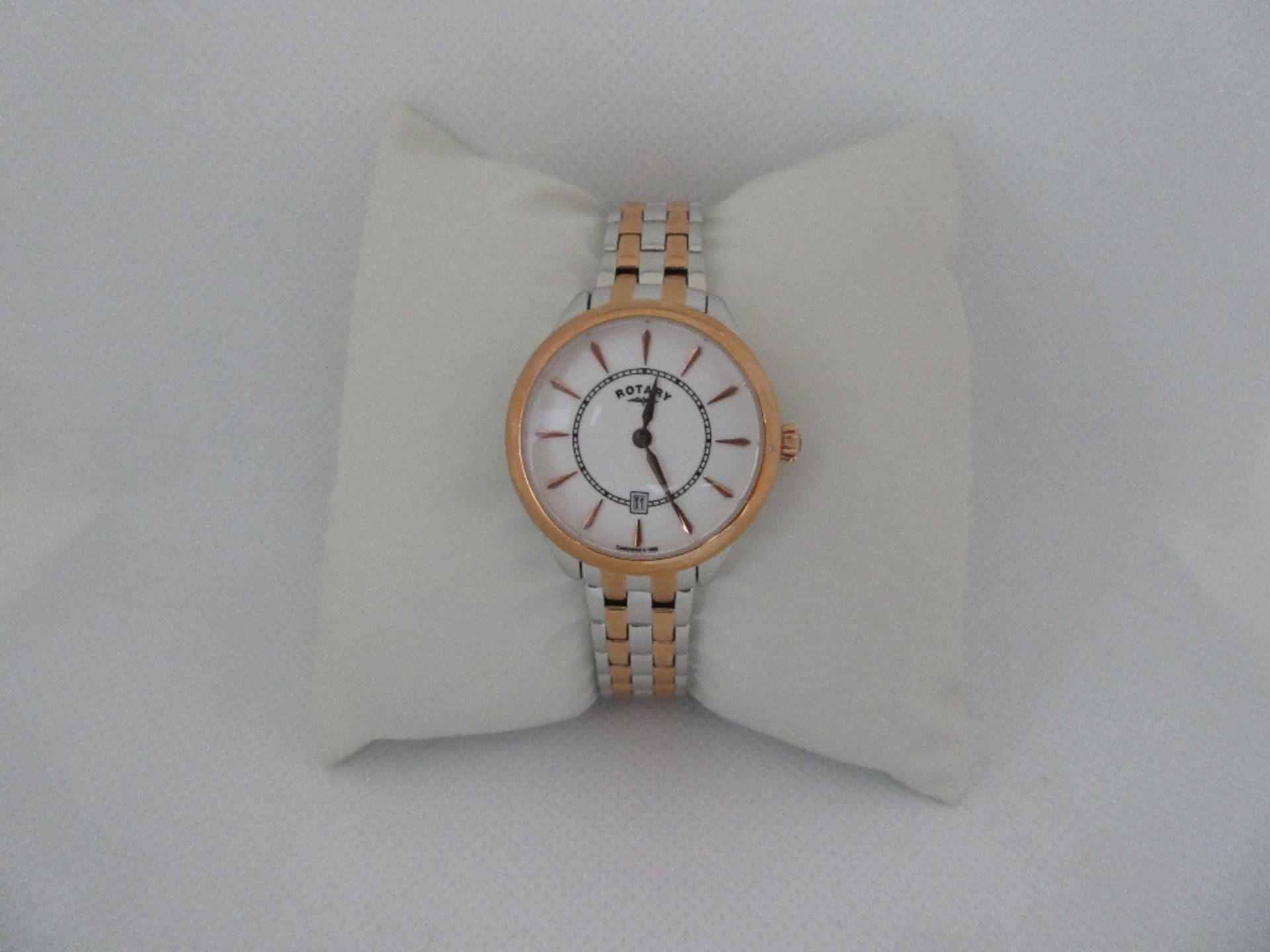 ROTARY FEMALE WATCH, MODEL LB02917/02, CASE DIAMETER 30MM, STAINLESS STEEL STRAP, BOXED, RRP £ 149 - Image 2 of 4