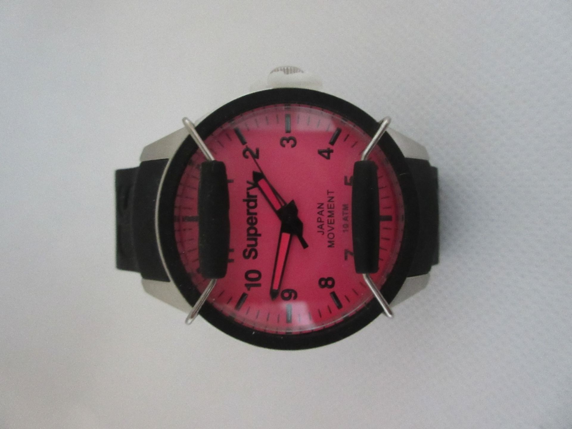 SUPERDRY FEMALE WATCH, MODEL SYL126P, CASE DIAMETER 39MM, RUBBER STRAP, BOXED, RRP £ 59.99 - Image 2 of 4