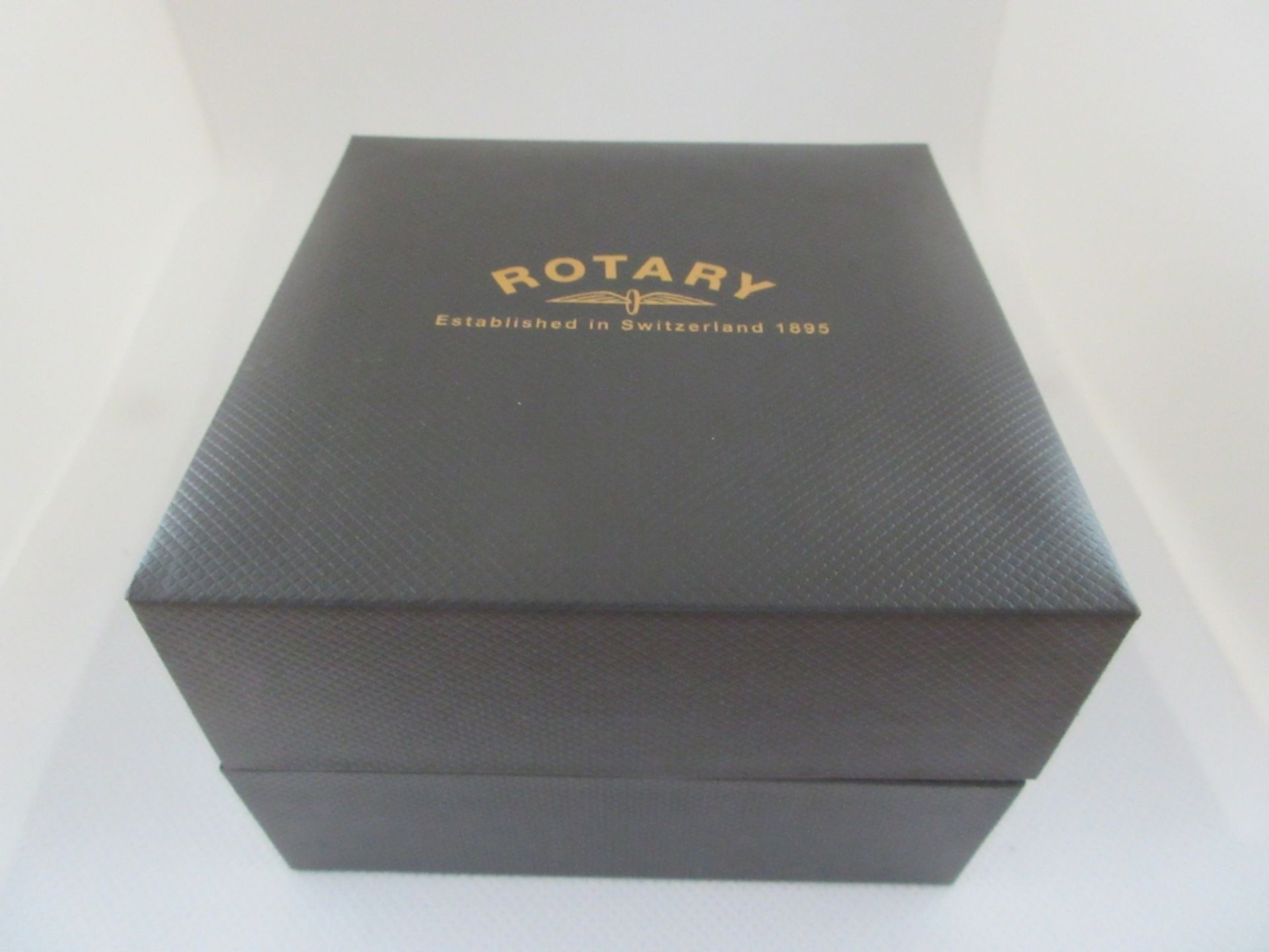 ROTARY MALE WATCH, MODEL 13299, CASE DIAMETER 42MM, LEATHER STRAP, BOXED - Image 4 of 4