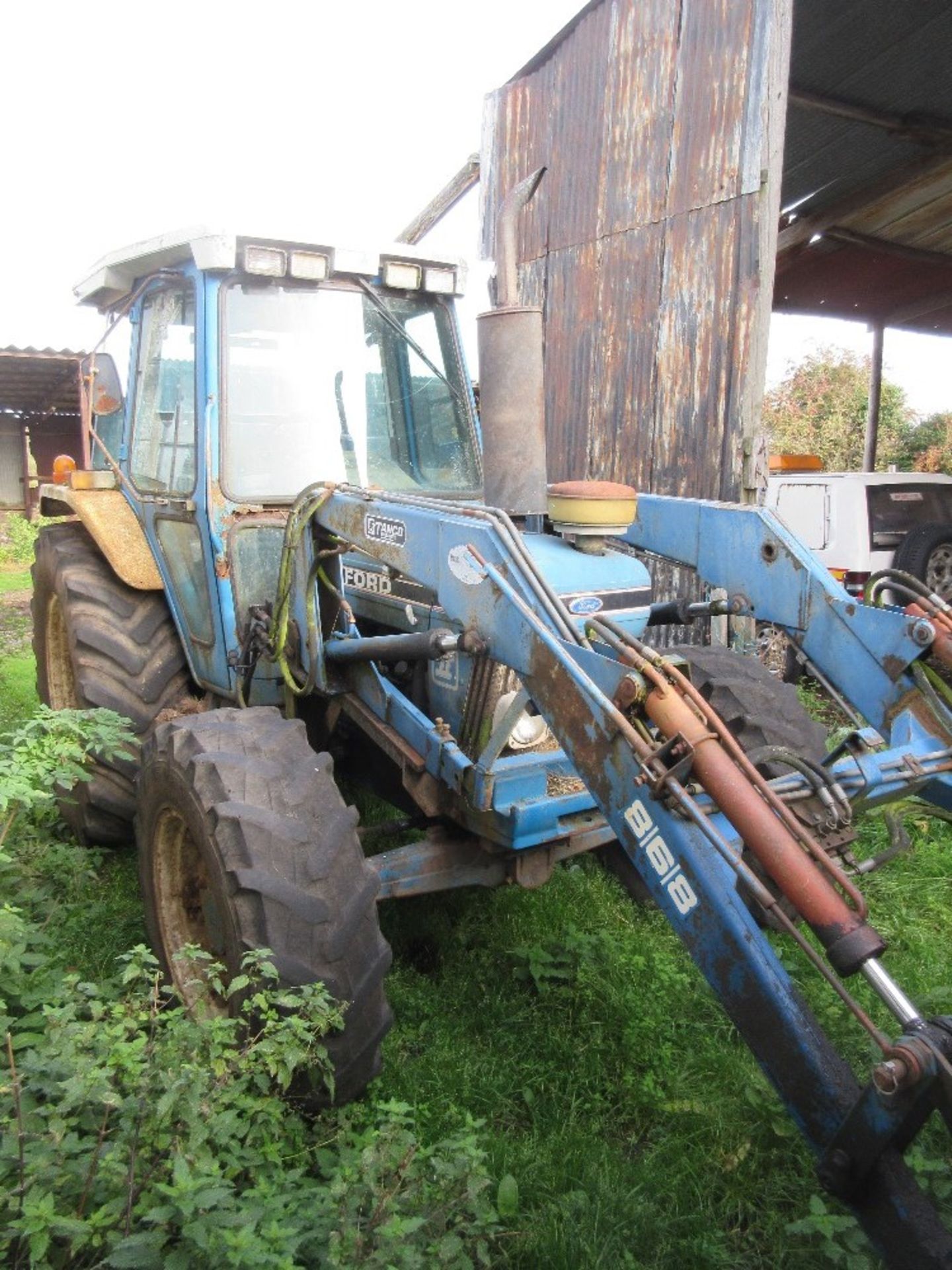 Ford 7610ii tractor, Serial No. BB42890, Registration No. 88-MN-2372 with Tanco bale spike - Bild 3 aus 3