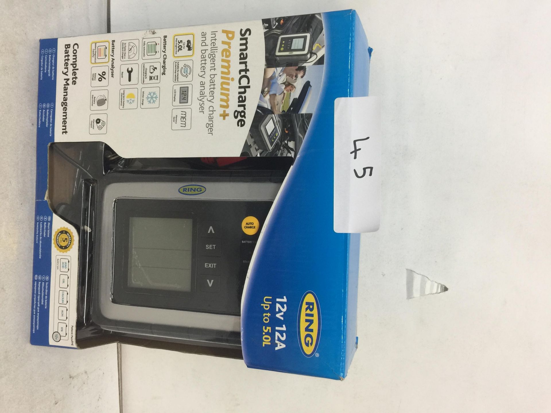 Ring Rba15 Ring RSC612 12A Smart Battery Charger, 12V Vehicles to 5.0L, All ...