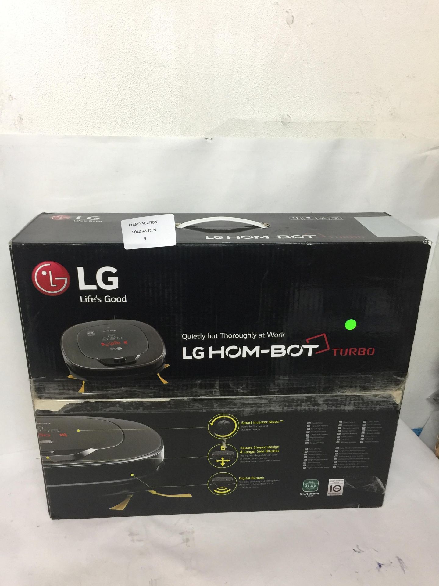 LG VR6480VMNC Smart Turbo Robot HOM-BOT SQUARE ROBOTIC VACUUM RRP £1699.99