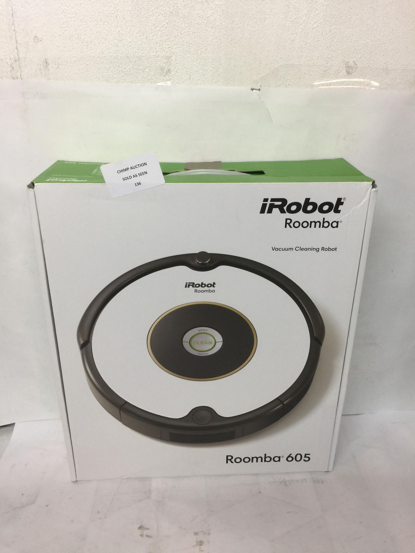 iRobot Roomba 605 Vacuum Cleaner, 60W RRP £329.99