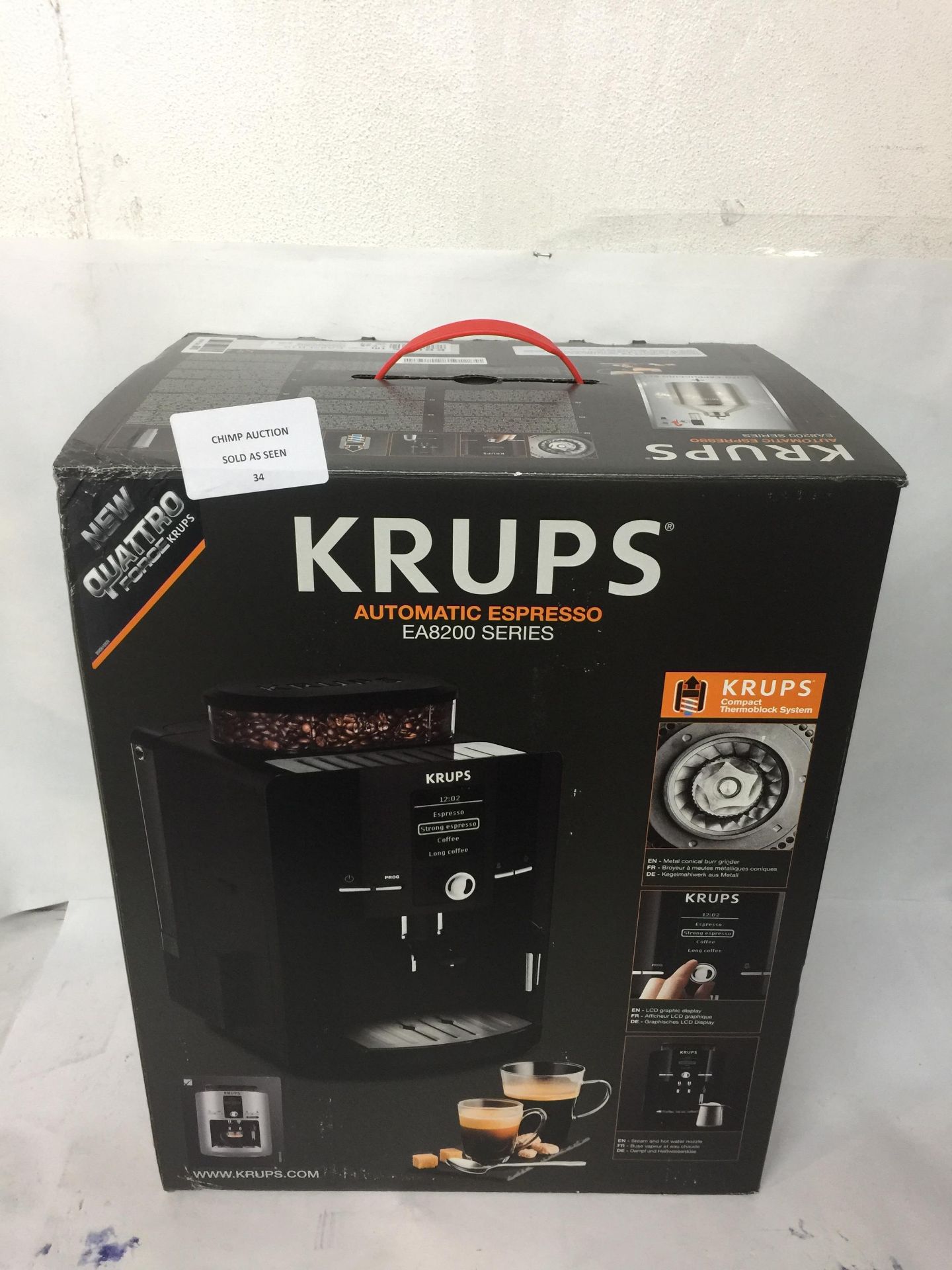 KRUPS CAFETERA EXPRESS EA82FB10 COFFEE MACHINE RRP £579.99
