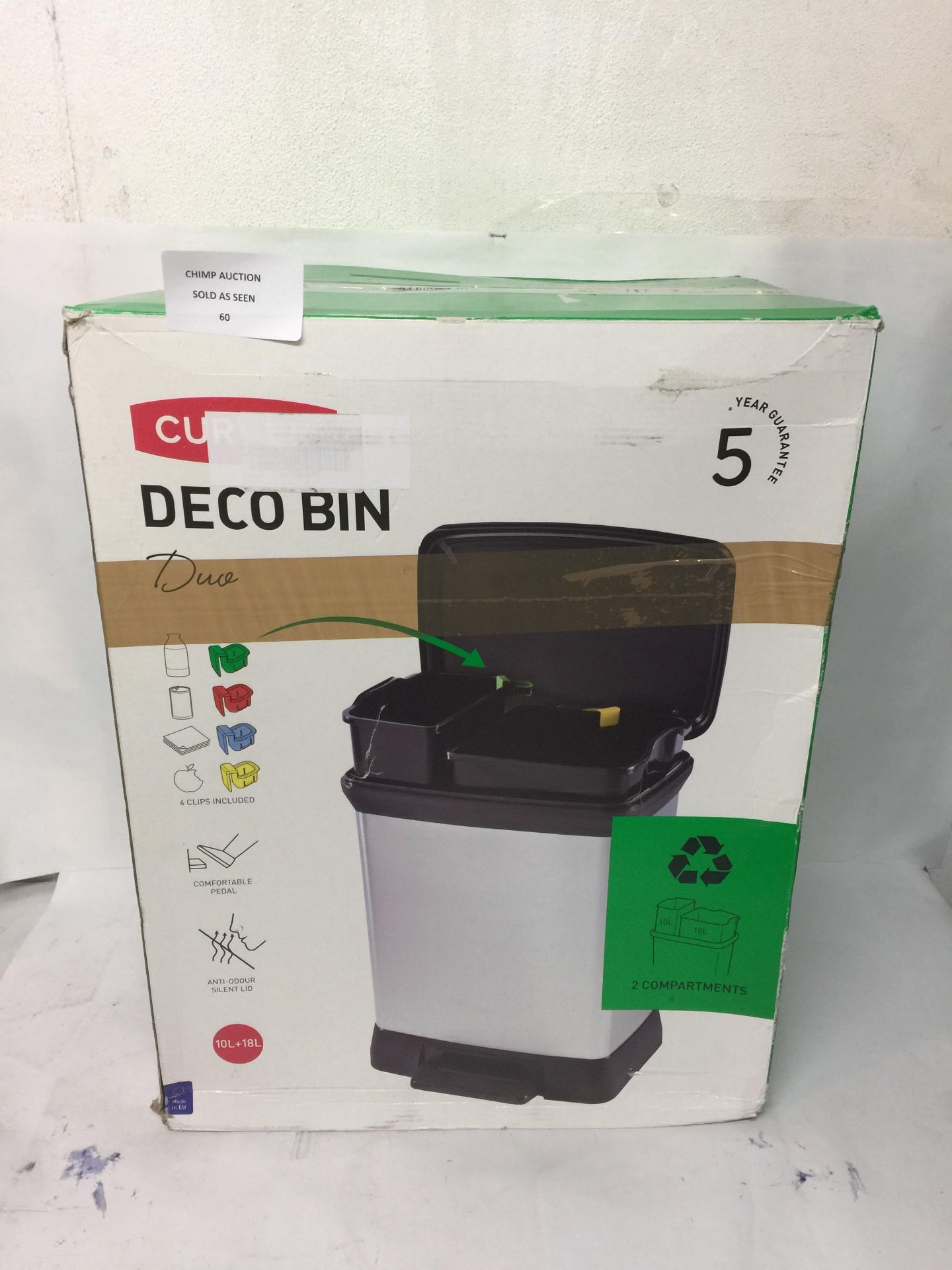 CURVER DECO BIN 10L