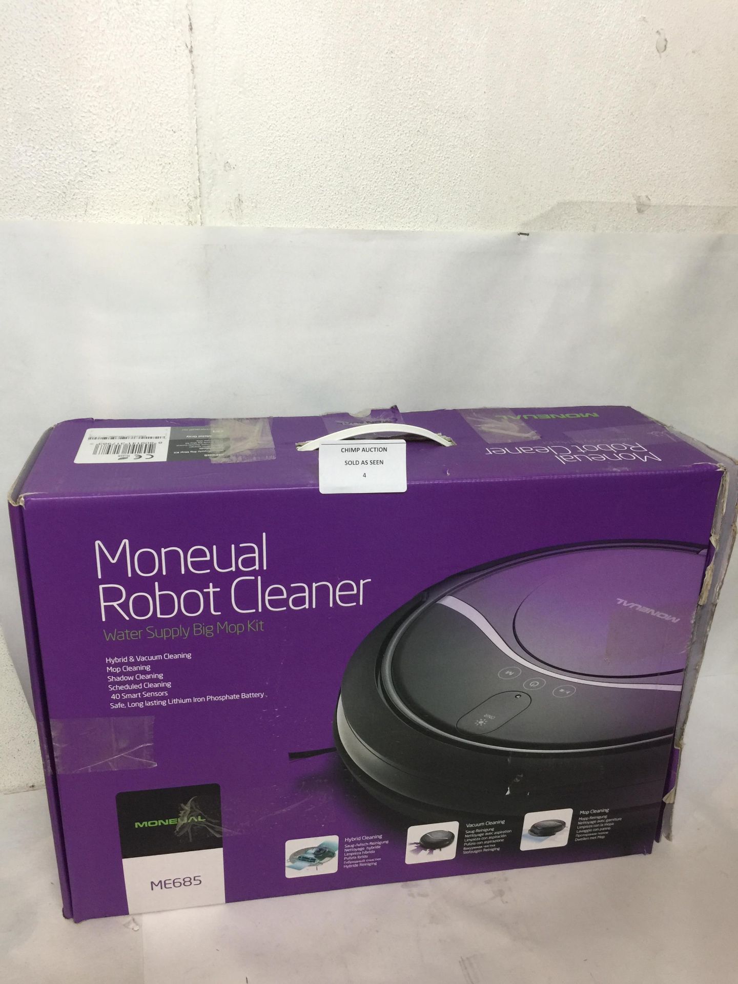 Moneual Robot Me 685 vacuum cleaners-hybrid system wet/dry - RRP £469.99