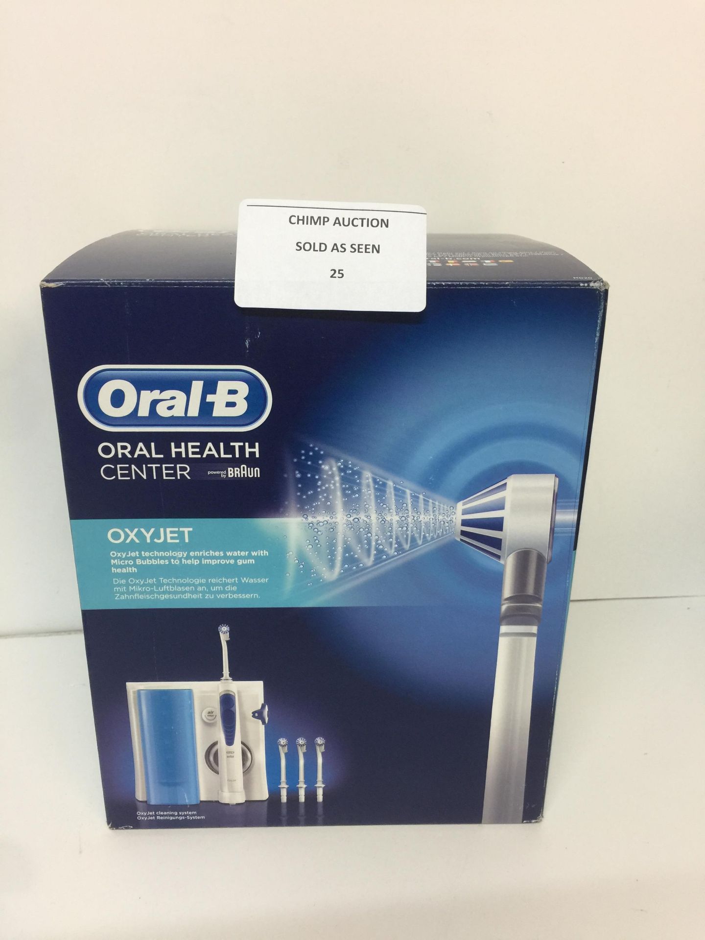 Oral-B Oxyjet Cleaning System with Oral Irrigator RRP £89.99.