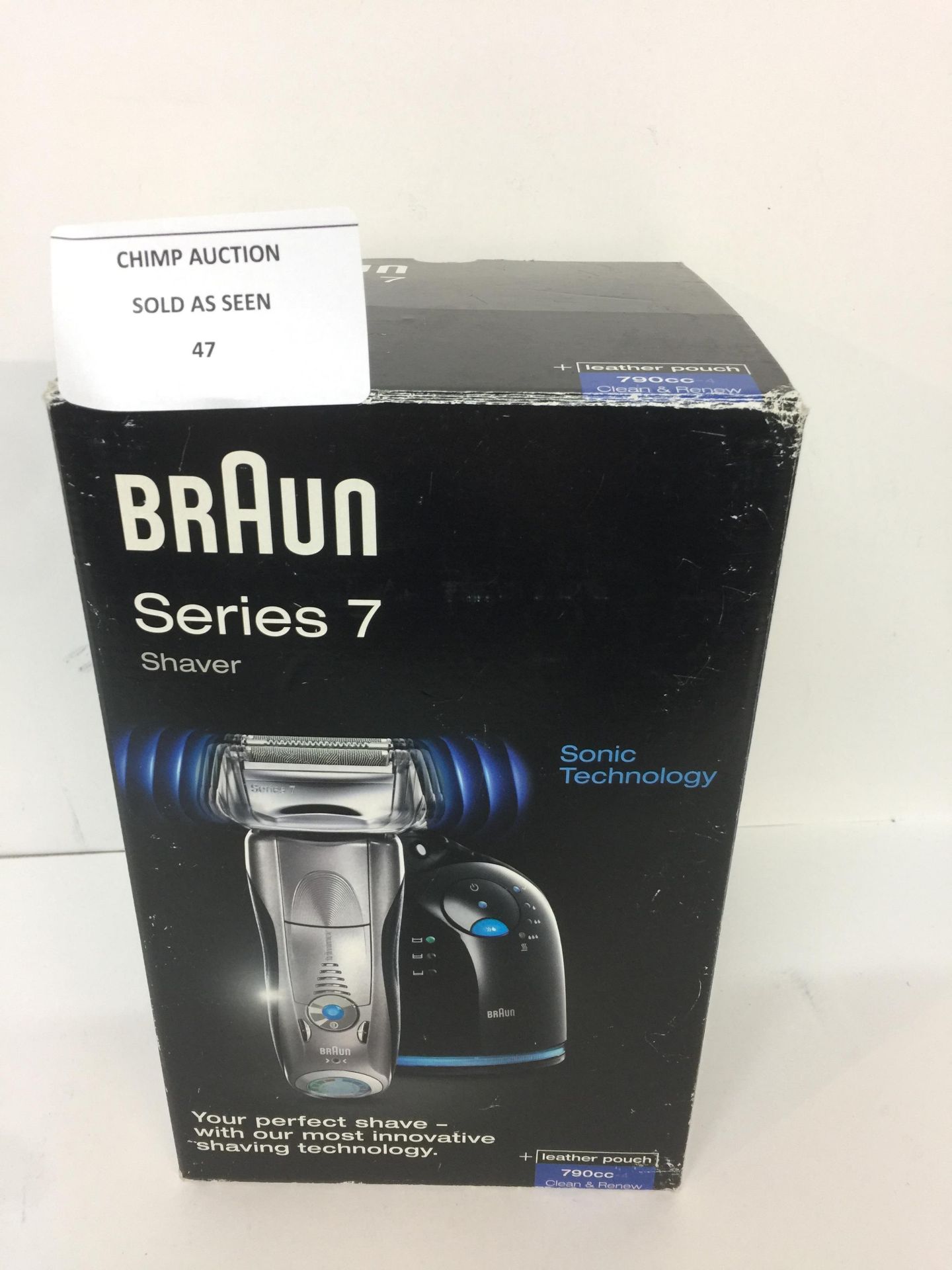 Braun Series 7 790cc SONIC TECH CLEAN & RENEW ELECTRIC SHAVER + POUCH RRP £399.99.