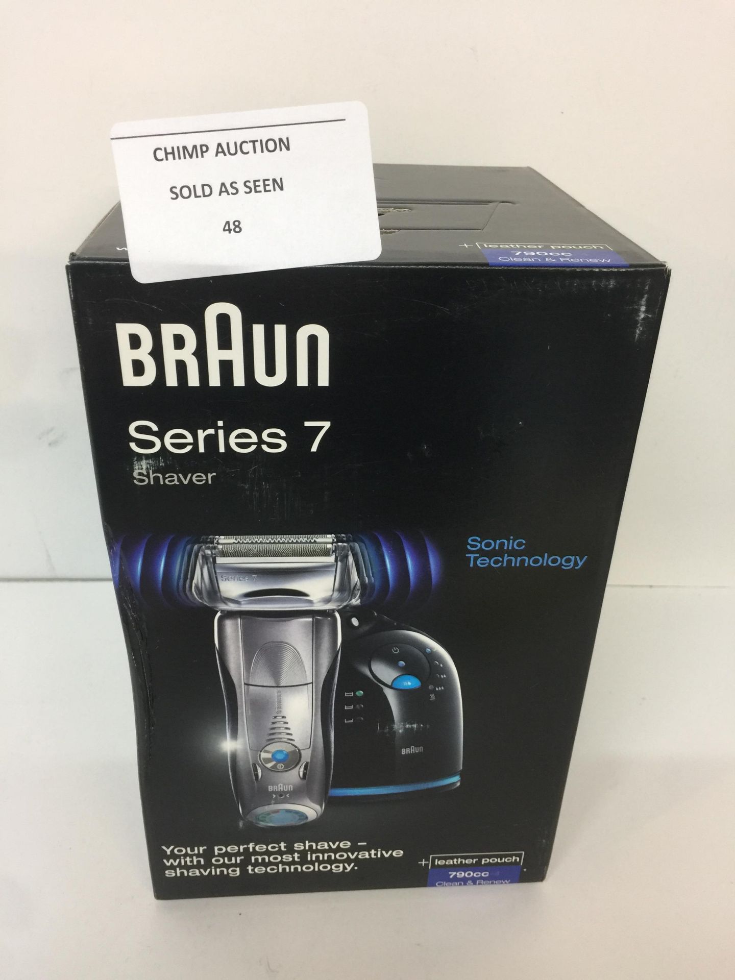 Braun Series 7 790cc SONIC TECH CLEAN & RENEW ELECTRIC SHAVER + POUCH RRP £399.99.