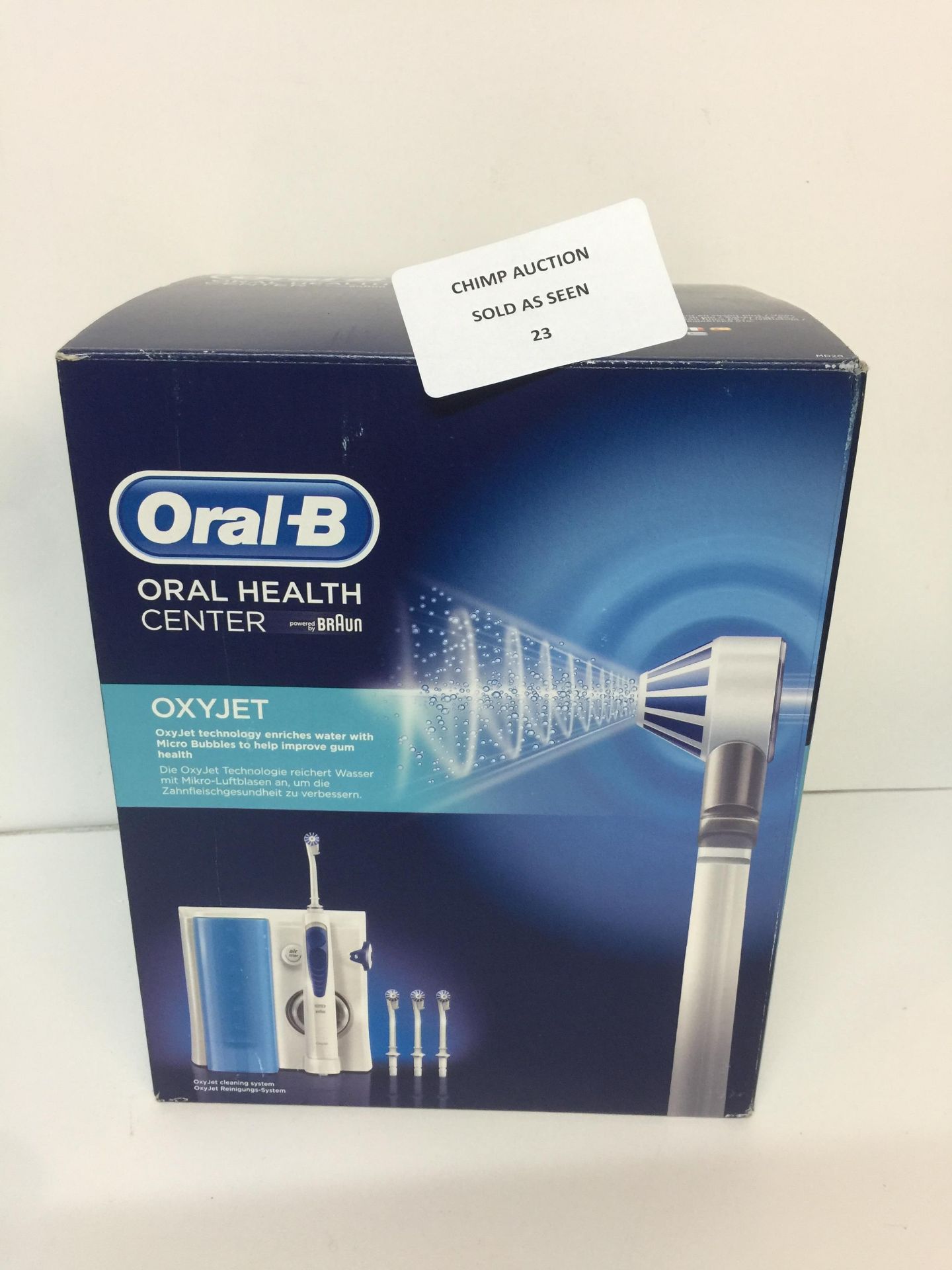 Oral-B Oxyjet Cleaning System with Oral Irrigator RRP £89.99.