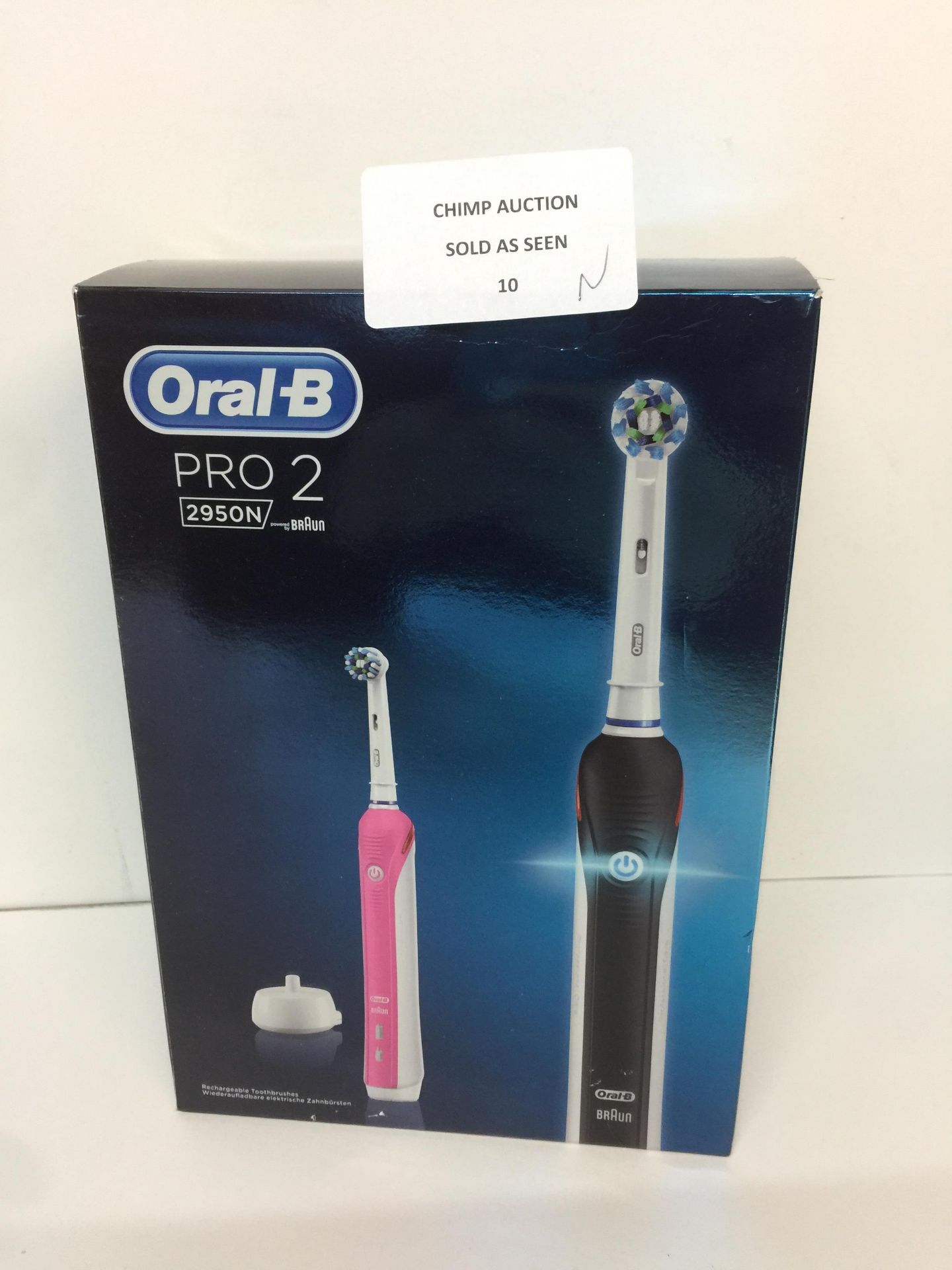 BRAND NEW ORAL-B PRO 2 2950 TWIN EDITION ELECTRIC TOOTHBRUSH RRP £139.99