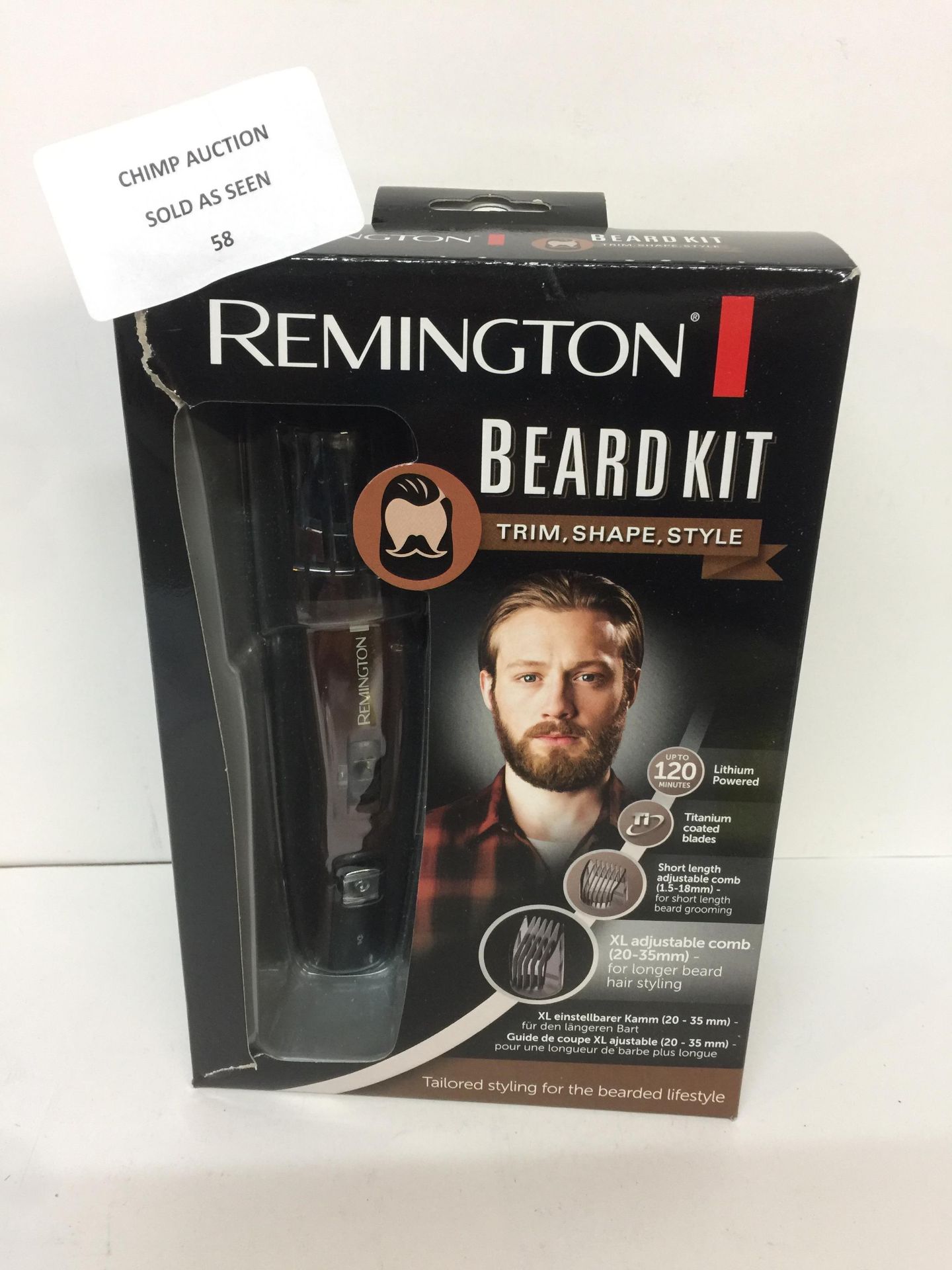 Remington MB4045 Beard Kit (Beard Trimmer, Mixed Boar Bristle Beard