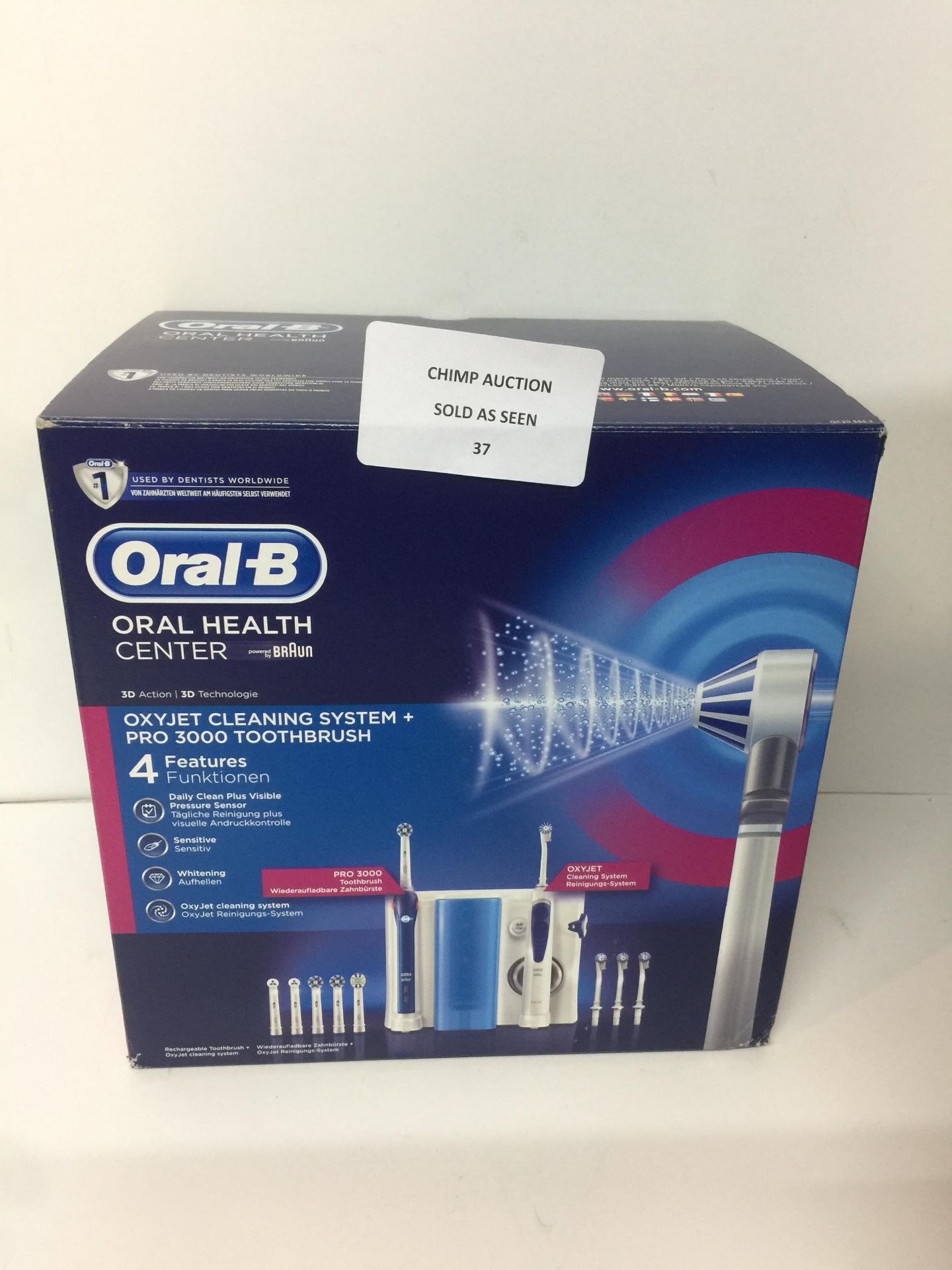 Oral-B Oxyjet Cleaning System Oral Irrigator with Pro 3000 Electric Toothbrush RRP £329.99.