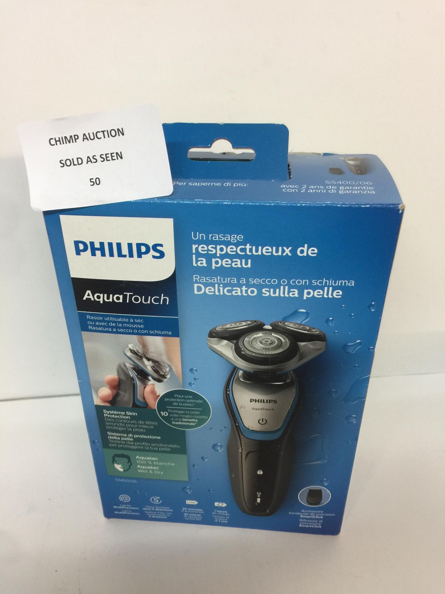 Philips S5400/06 Series 5000 Aqua Touch Electric Shaver with Smart Click RRP £119.99