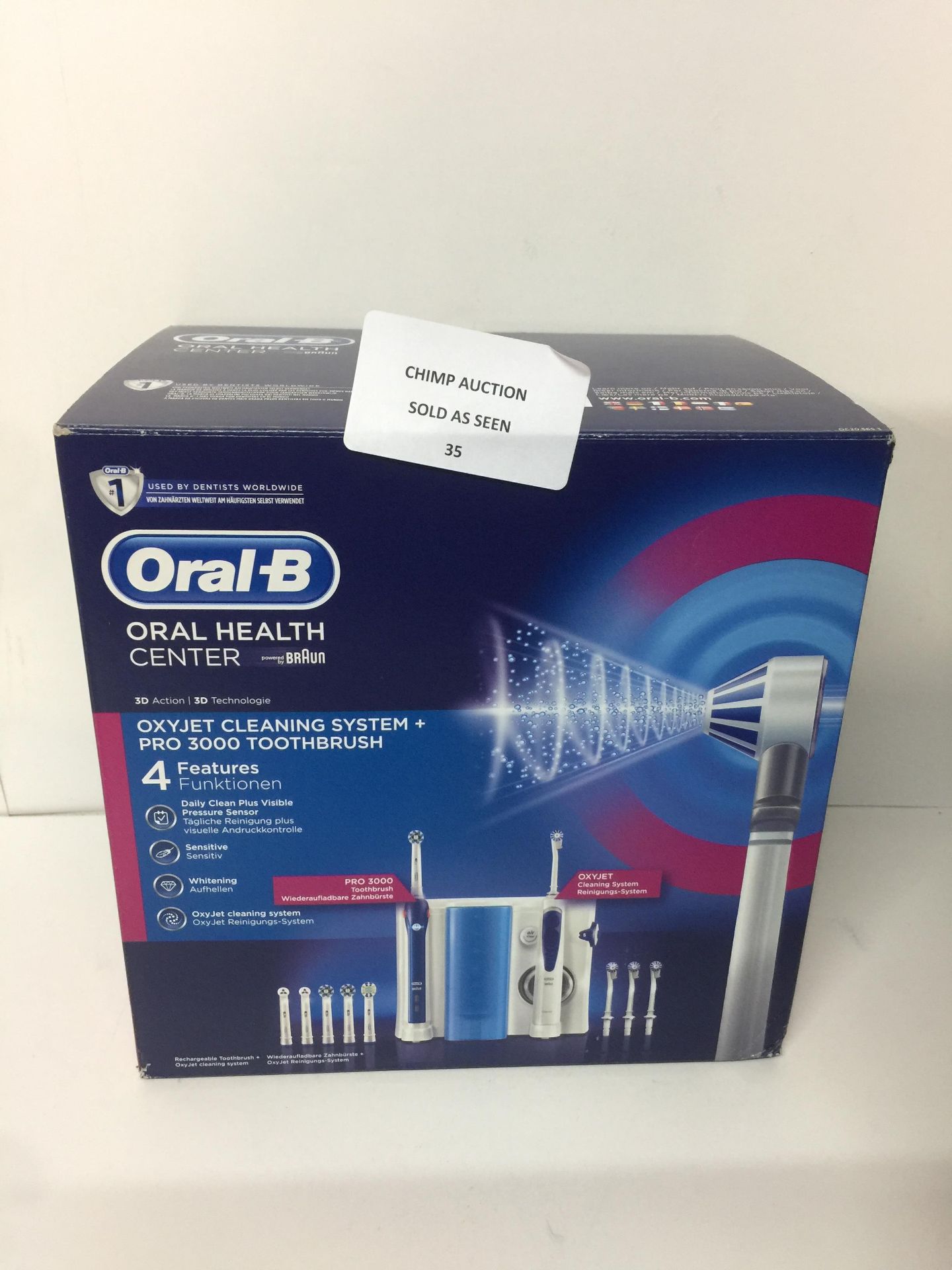 Oral-B Oxyjet Cleaning System Oral Irrigator with Pro 3000 Electric Toothbrush RRP £329.99.