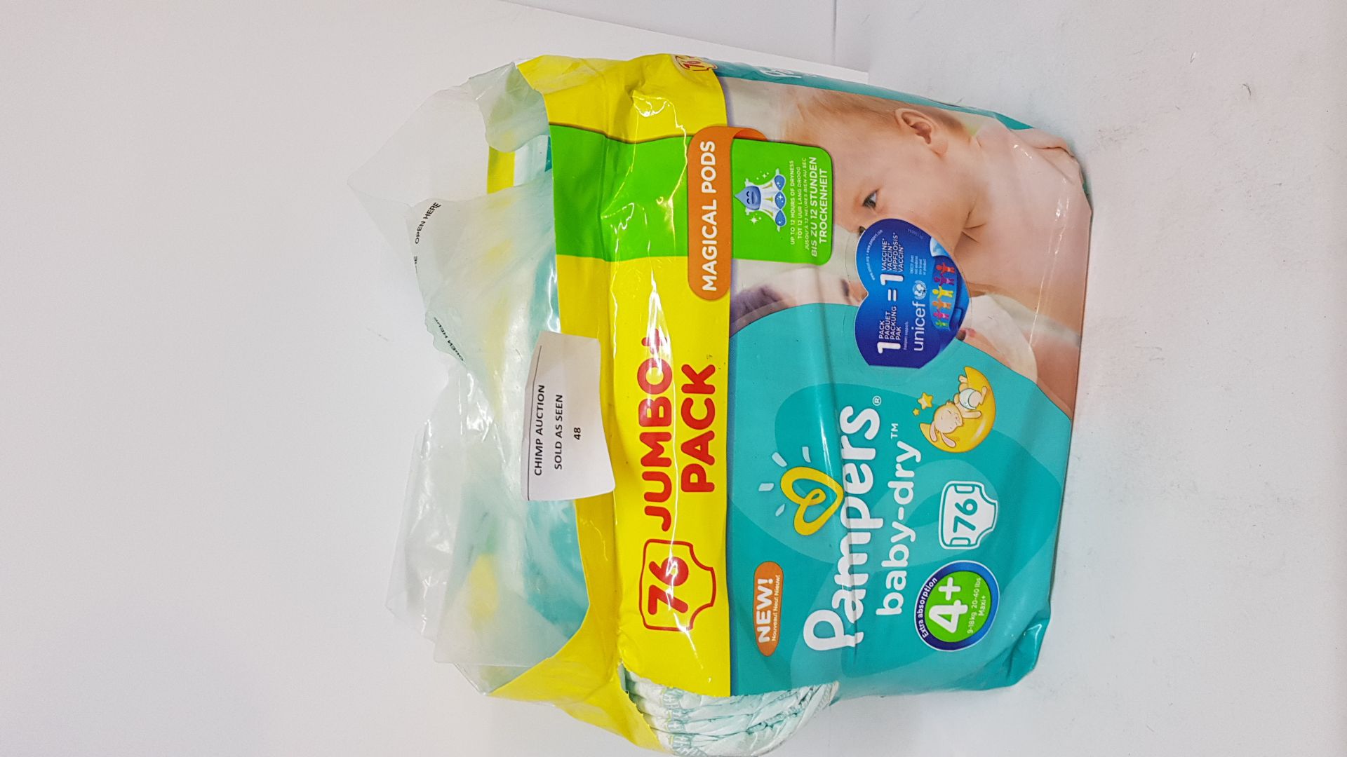 76 JUMBO PACK PAMPERS BABY -DRY - Image 2 of 2