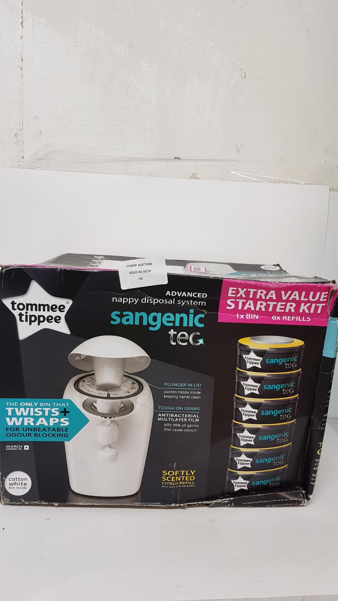 TOMMEE TIPPEE SANGENIC TEC ADVANCED NAPPY DISPOSAL SYSTEM