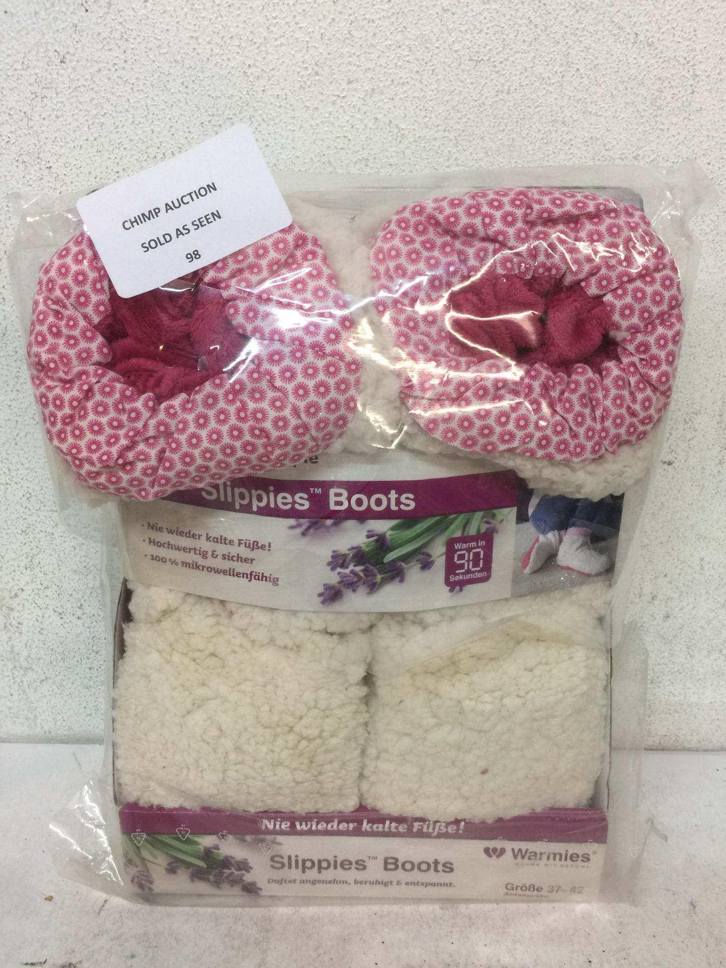 BRAND NEW Slippers Boots Removable Lavender Fragrance RRP £39.99.