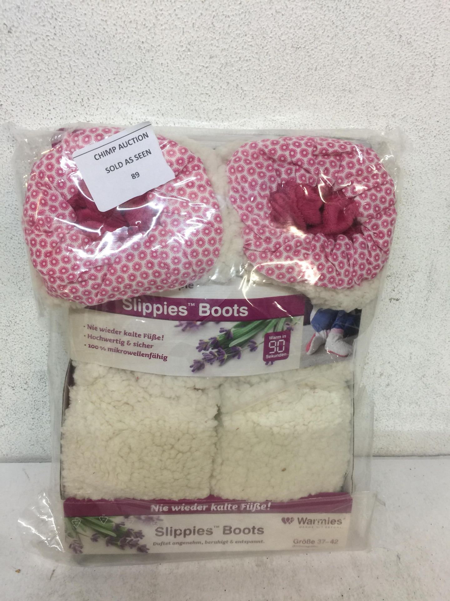 BRAND NEW Slippers Boots Removable Lavender Fragrance RRP £39.99.