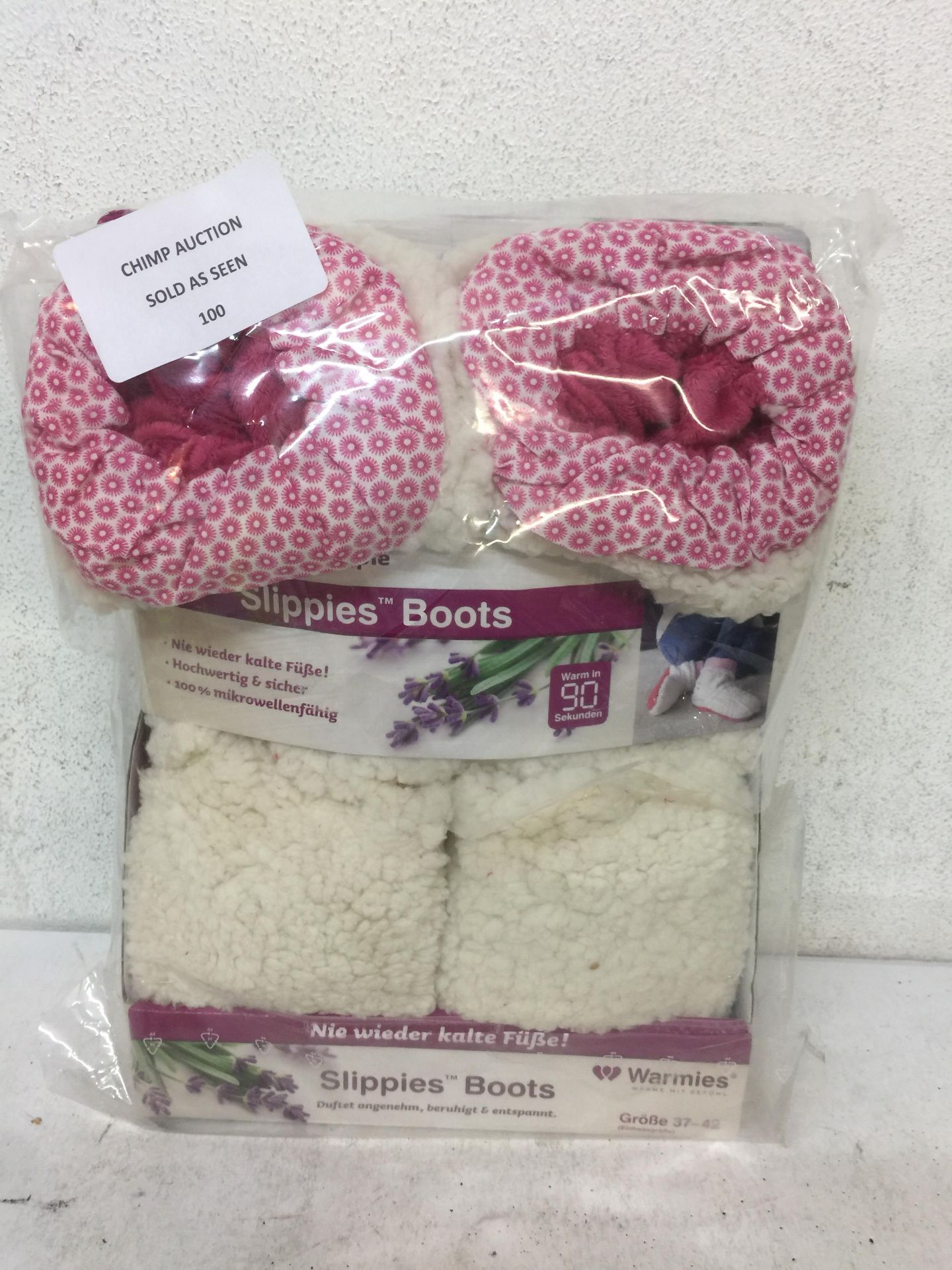 BRAND NEW Slippers Boots Removable Lavender Fragrance RRP £39.99.