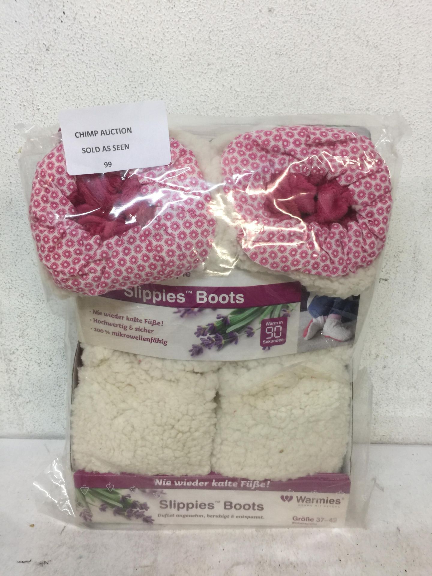 BRAND NEW Slippers Boots Removable Lavender Fragrance RRP £39.99.