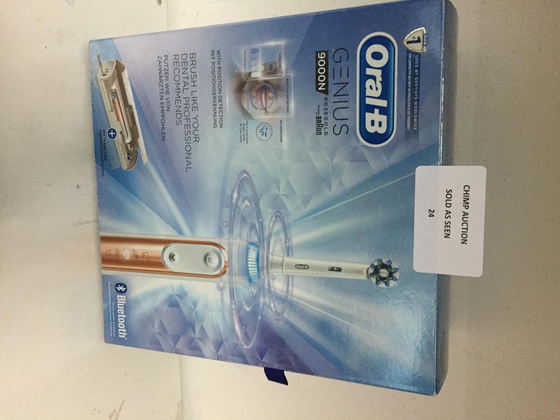 Oral-B Genius 9000 CrossAction BLUETOOTH Toothbrush by Braun RRP £279.99.