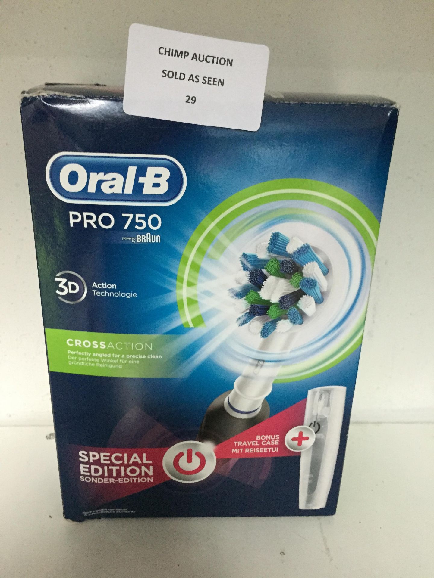 Braun Oral-B Pro 750 SPECIAL EDITION 3D ACTION RRP £79.99.