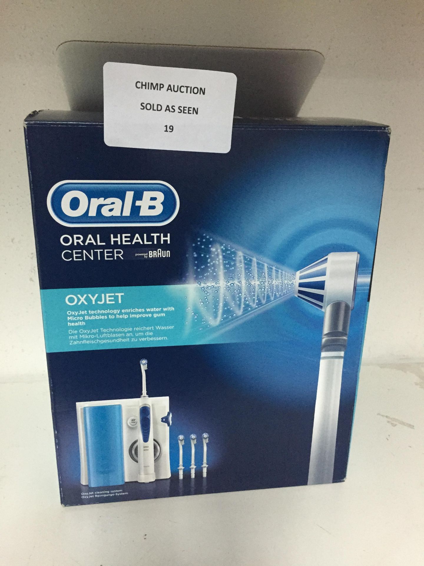 Oral-B Oxyjet Cleaning System with Oral Irrigator RRP £129.99.