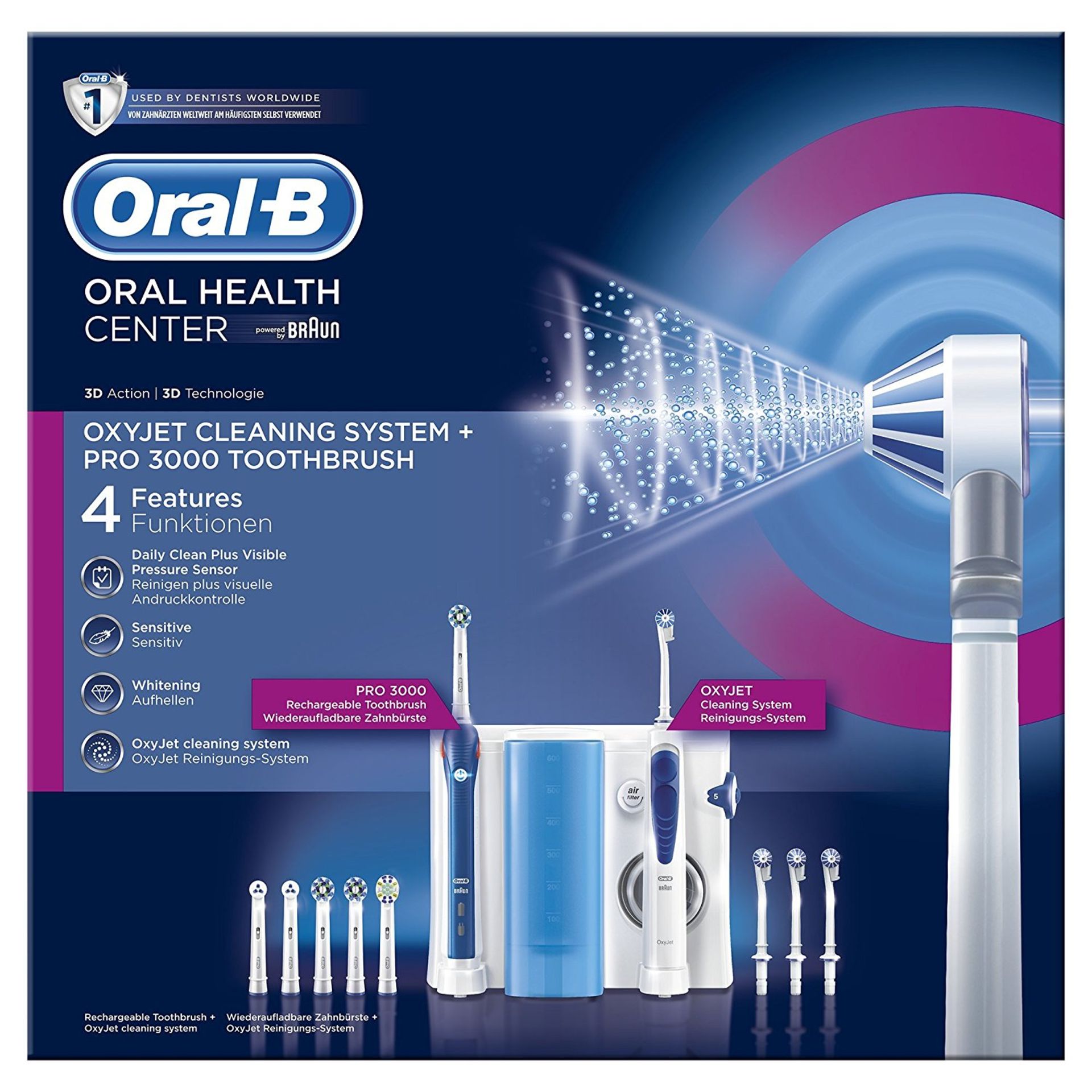 Oral-B Oxyjet Cleaning System Oral Irrigator + Pro 3000 Toothbrush RRP £299.99.