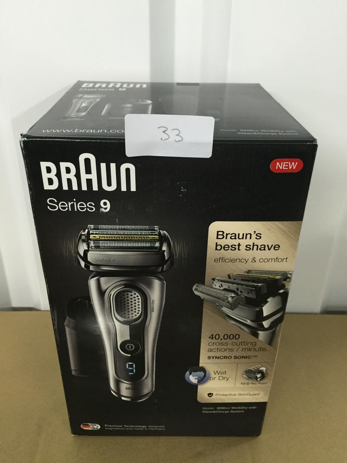 Braun Series 9 9290cc Men's Electric Foil Shaver, Wet & Dry RRP £374.99