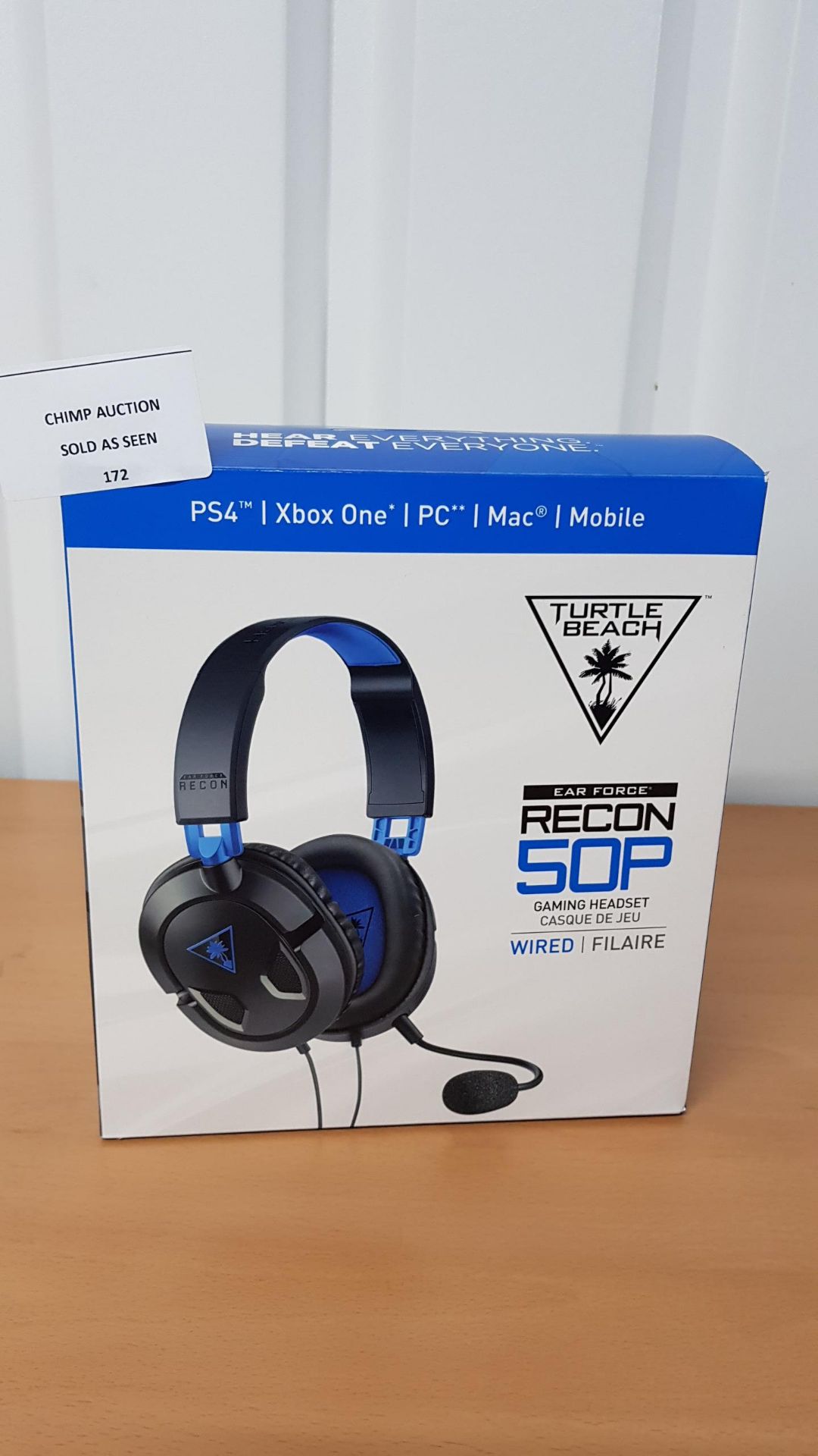 Turtle Beach Recon 50P Stereo Gaming Headset - PS4, PS4 Pro RRP £59.99.