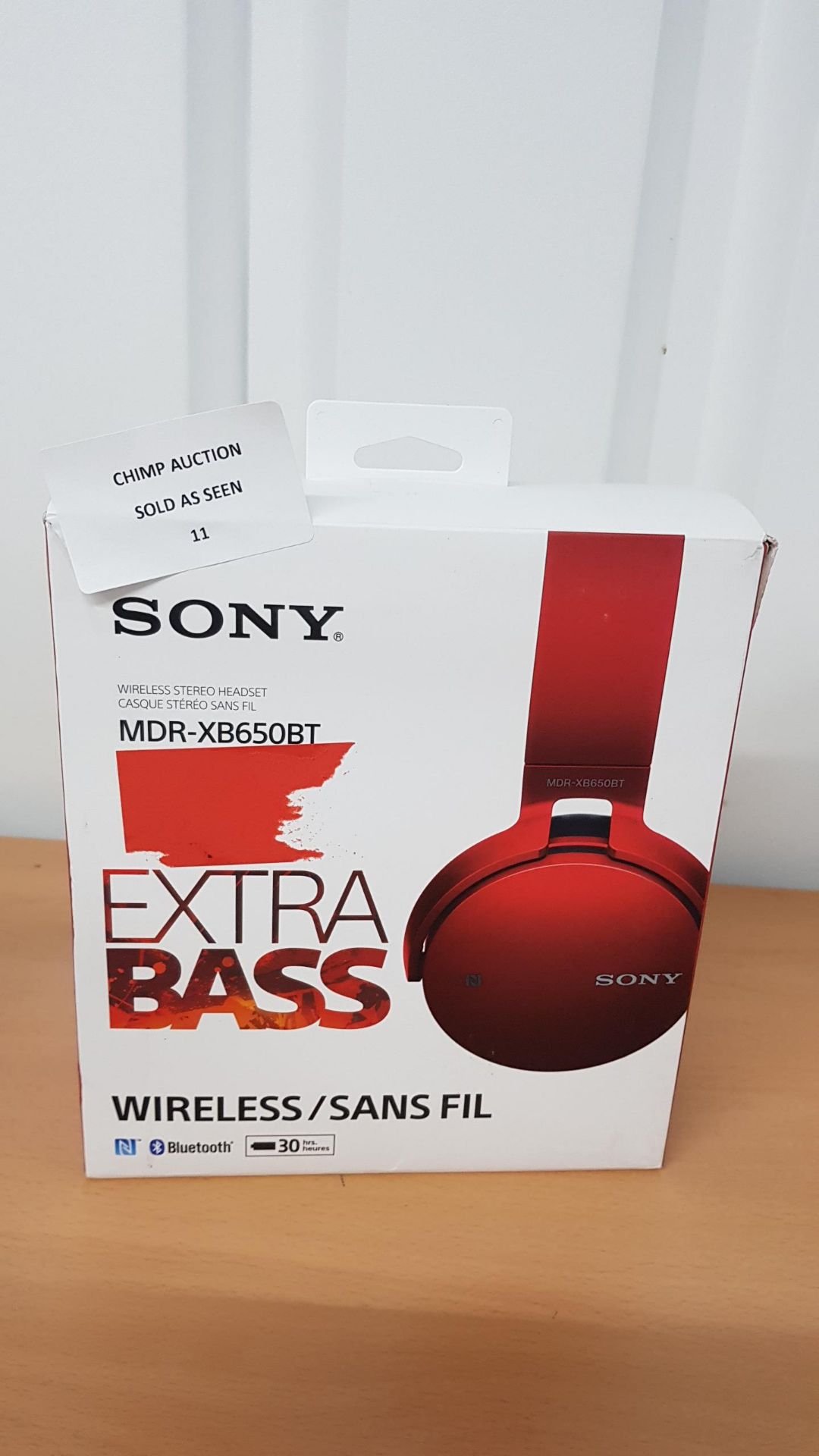 Sony EXTRA BASS XB650BT Wireless Over Ear Headphones RRP £99.99.