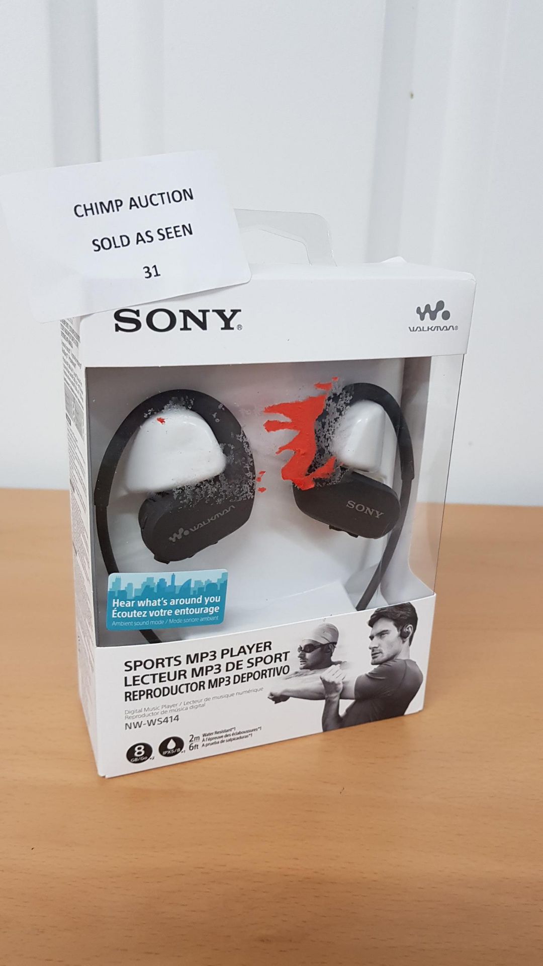 Sony NW-WS414 Waterproof All-in-One MP3 Player 8GB RRP £109.99