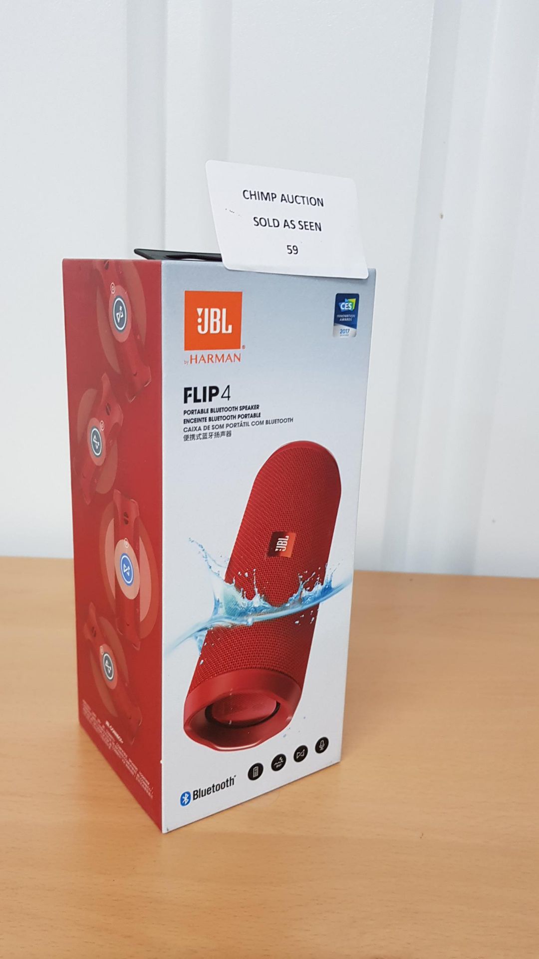 JBL By Harman Flip 4 Bluetooth Portable Stereo Speaker - RRP £119.99