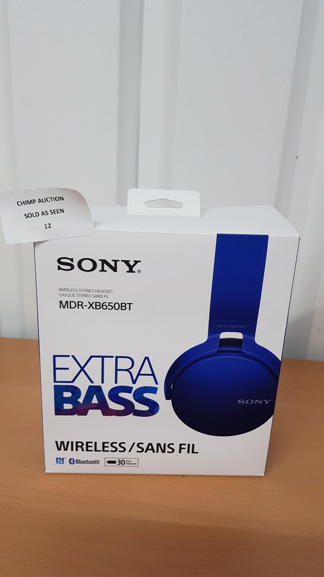 Sony EXTRA BASS XB650BT Wireless Over Ear Headphones RRP £99.99.