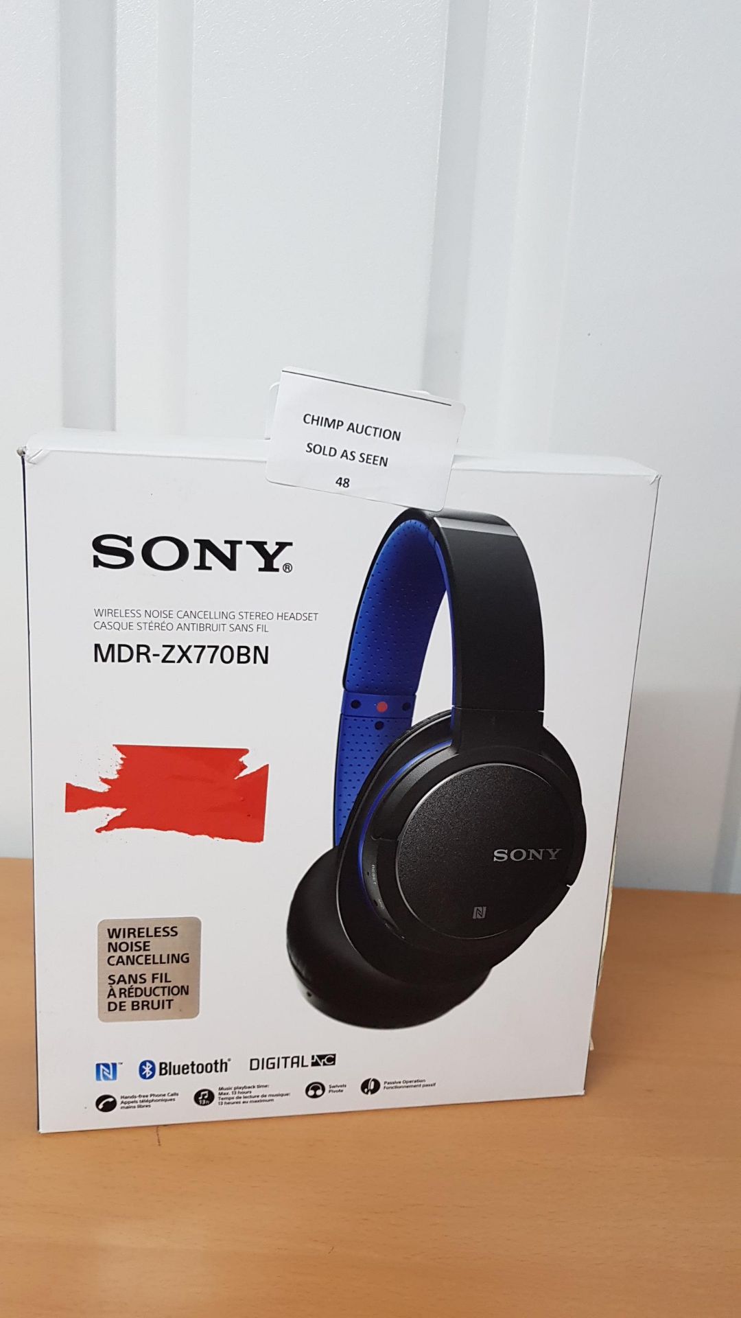 Sony MDR-ZX770BN Wireless and Noise Cancelling Headphones RRP £149.99