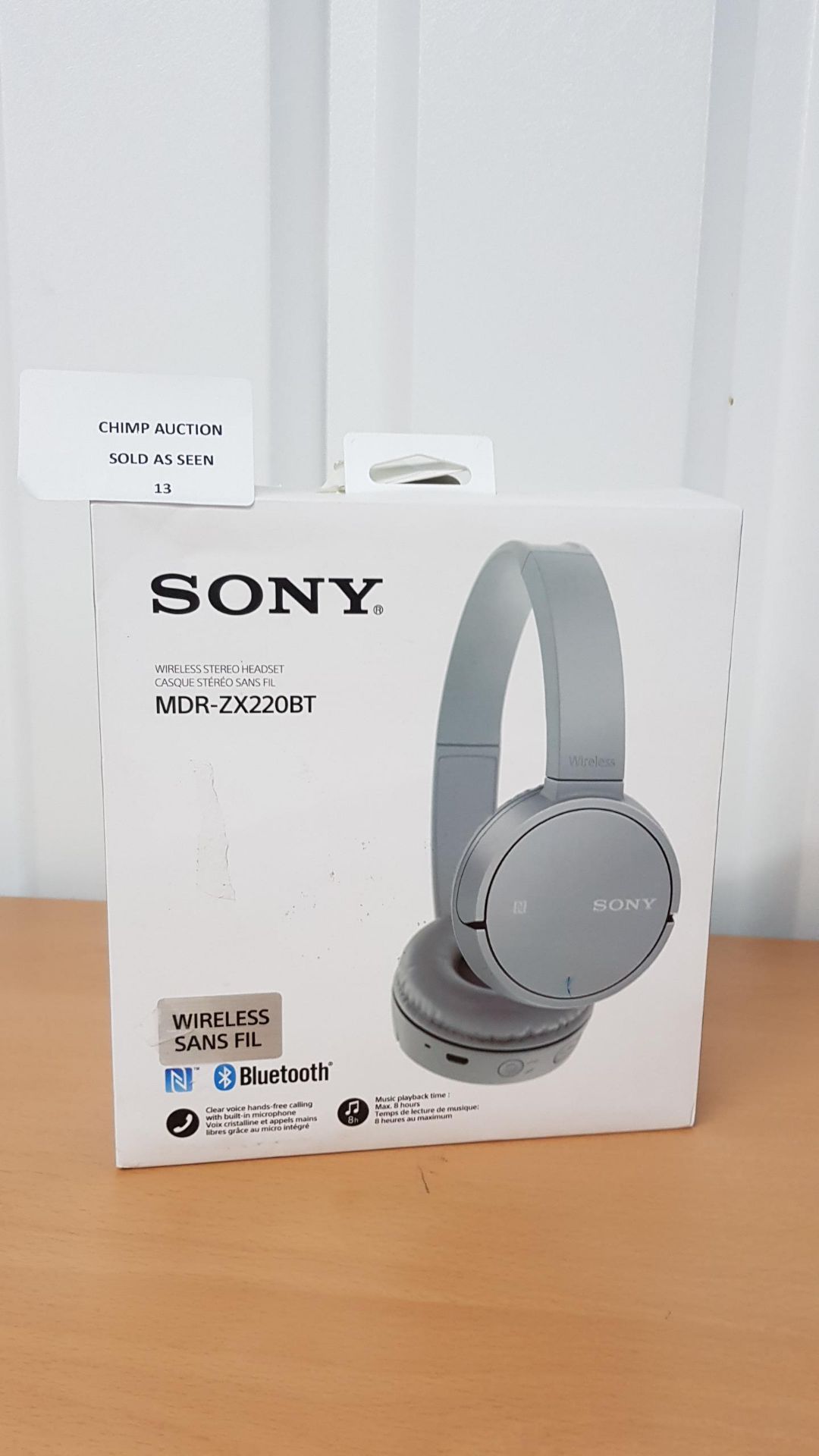 Sony MDR-ZX220BT Bluetooth NFC Headphones - RRP £69.99