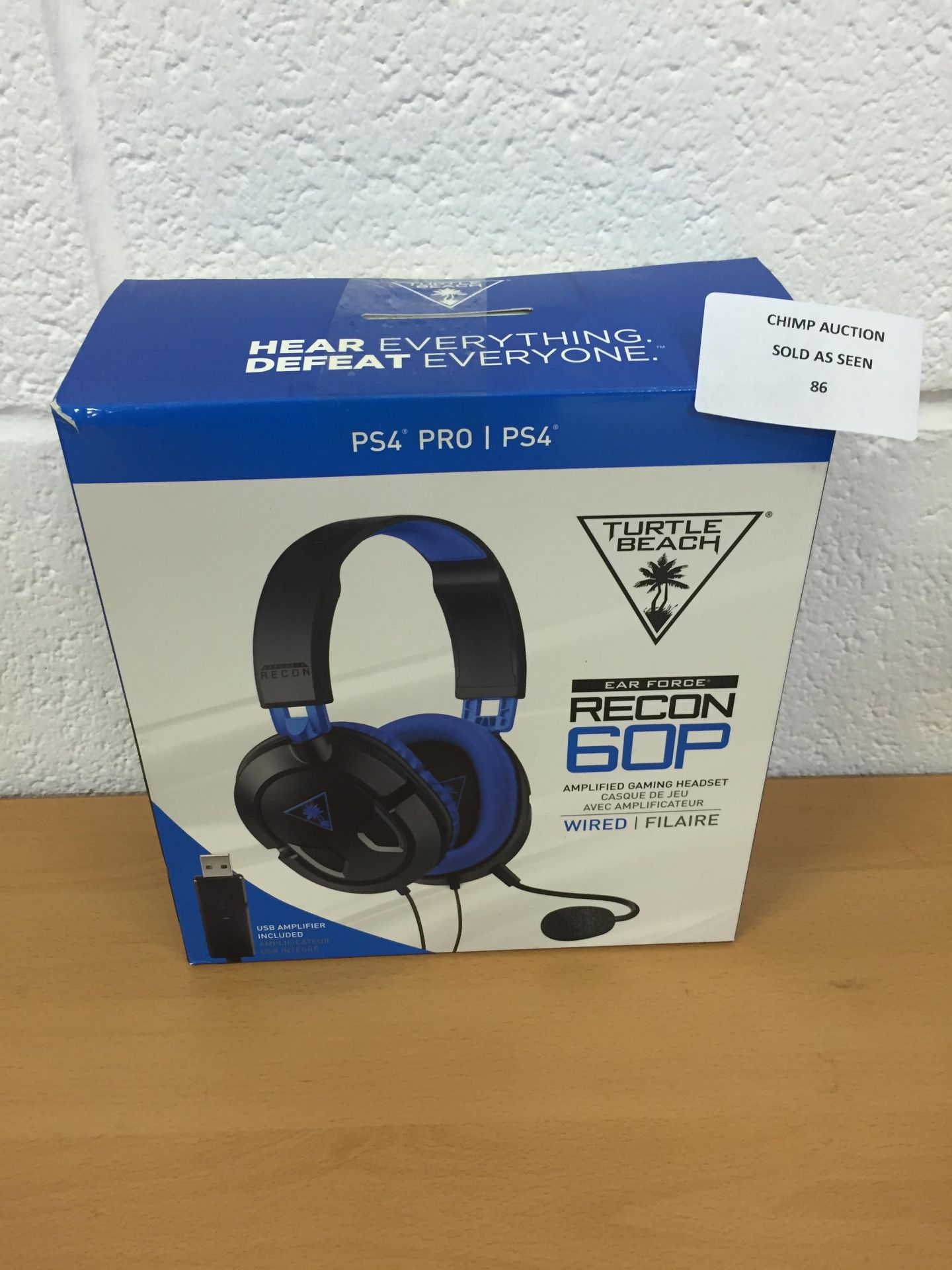 Turtle Beach Recon 60P Amplified Gaming Headset - PS4, Pro RRP £59.99.